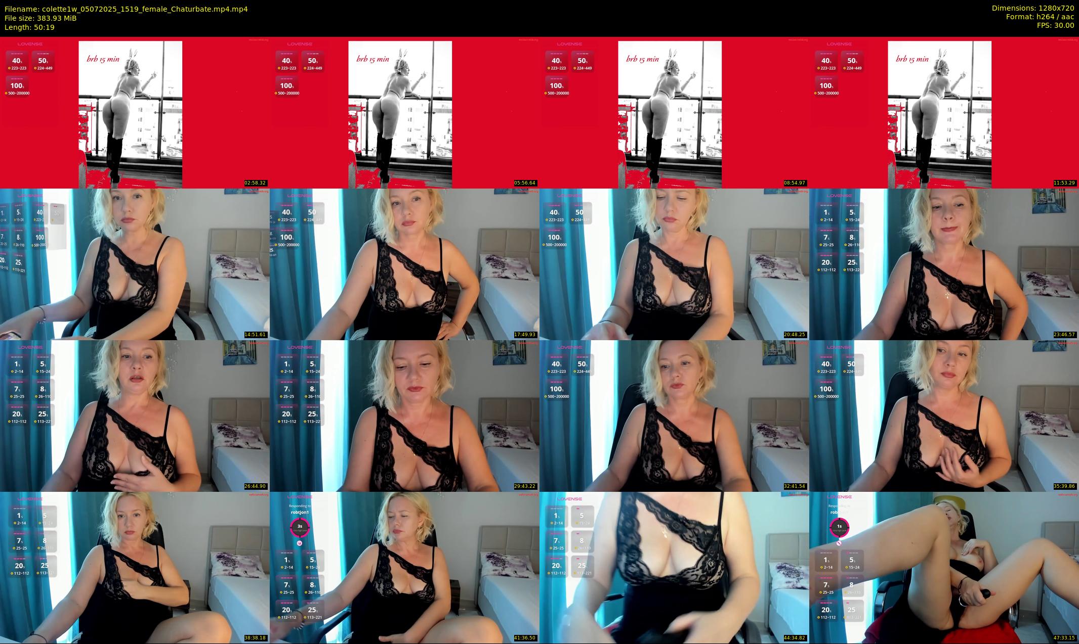 colette1w — 51 minute Chaturbate female cam show recording, 720p, Jul 5, 2025