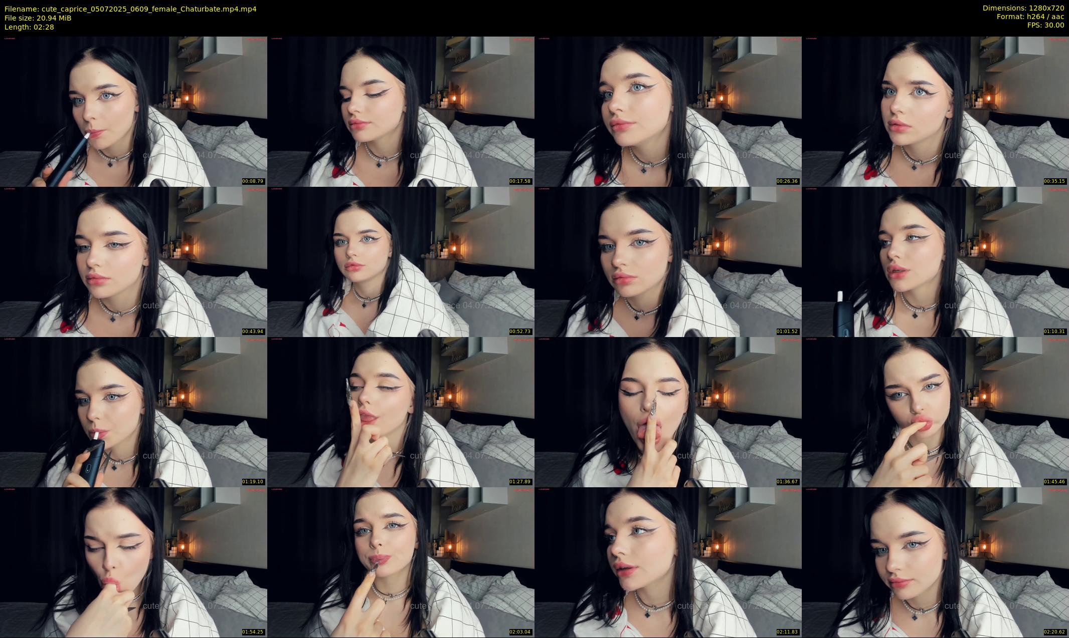 cute_caprice — 3 minute Chaturbate female cam show recording, 720p, Jul 5, 2025