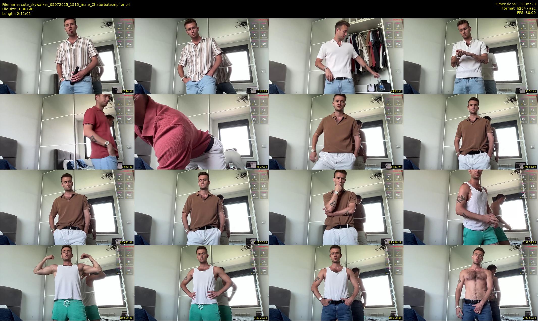 cute_skywalker — 132 minute Chaturbate male cam show recording, 720p, Jul 5, 2025