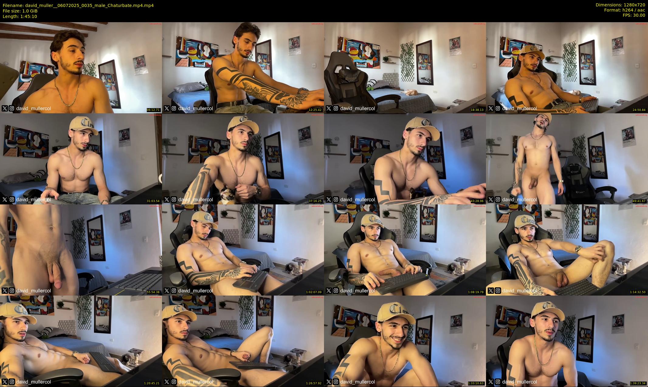 david_muller_ — 106 minute Chaturbate male cam show recording, 720p, Jul 6, 2025