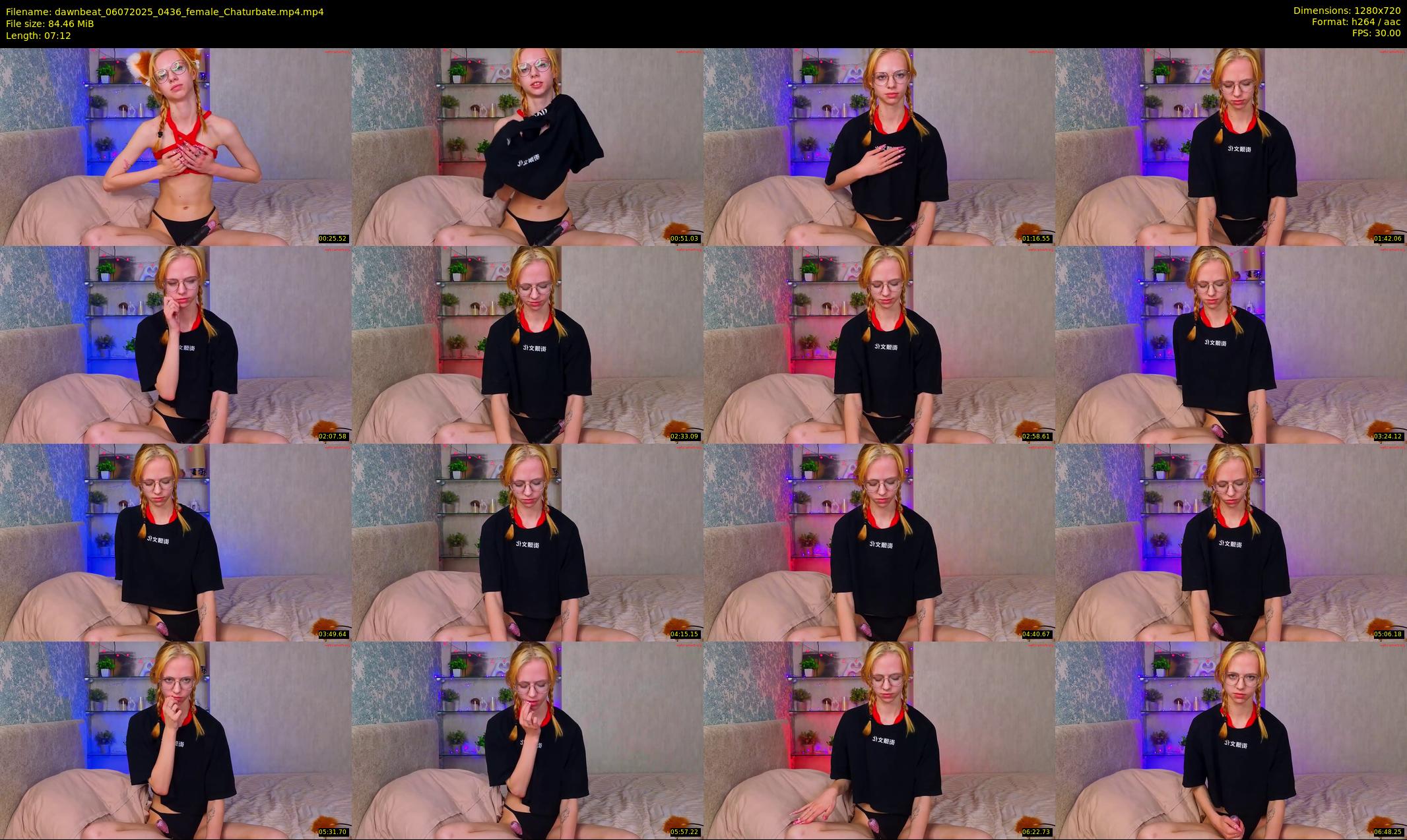 dawnbeat — 8 minute Chaturbate female cam show recording, 720p, Jul 6, 2025