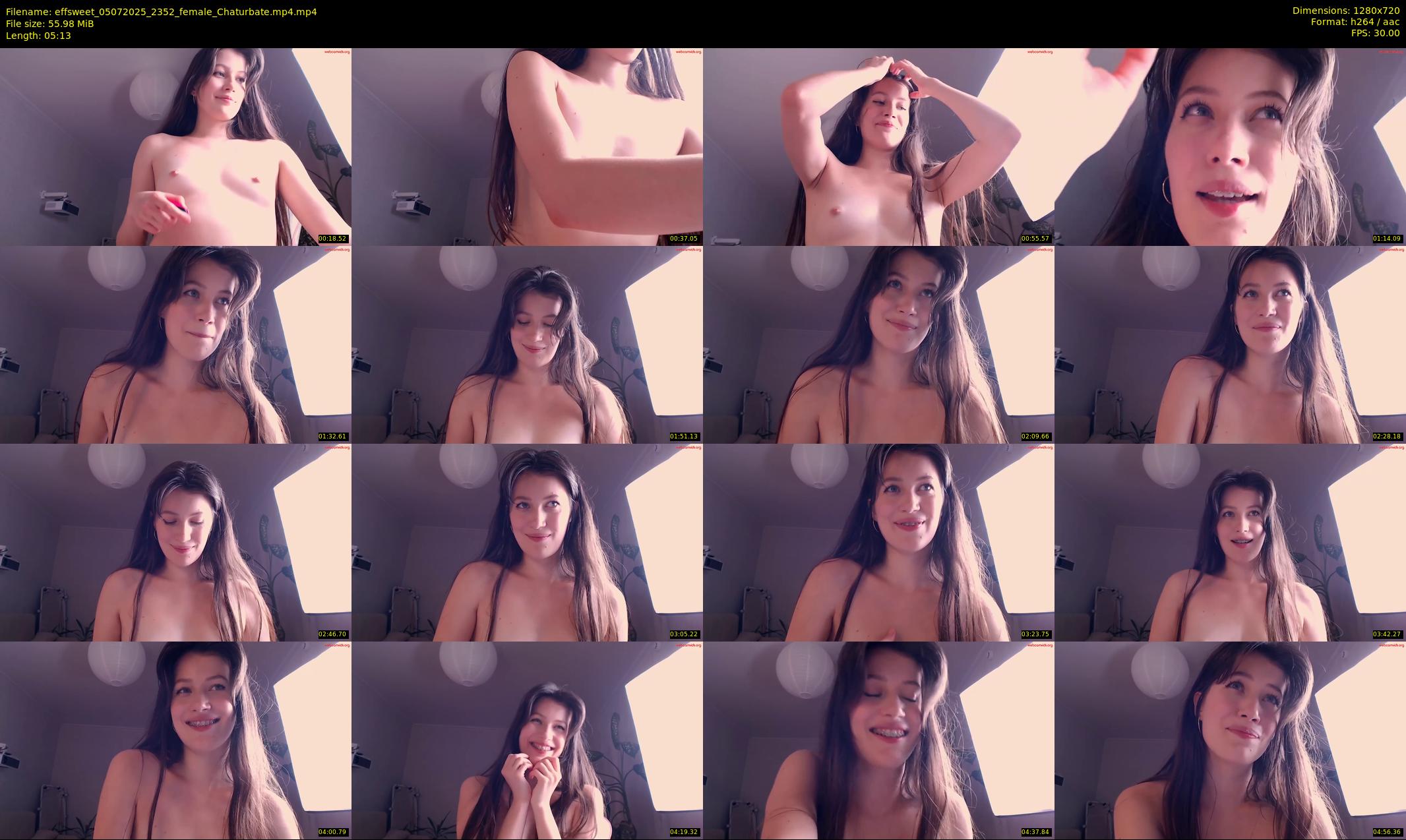 effsweet — 6 minute Chaturbate female cam show recording, 720p, Jul 5, 2025