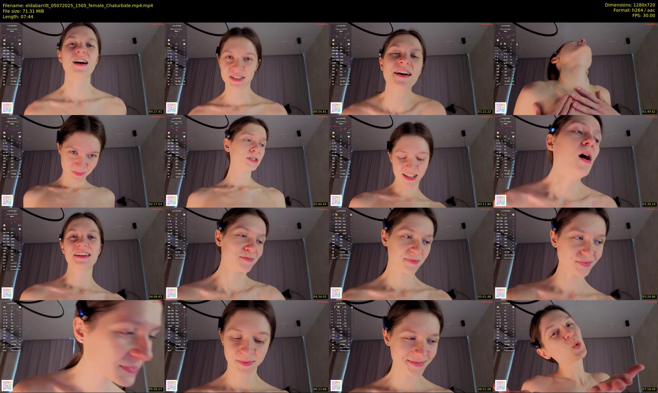 eldabarritt — 8 minute Chaturbate female cam show recording, 720p, Jul 5, 2025