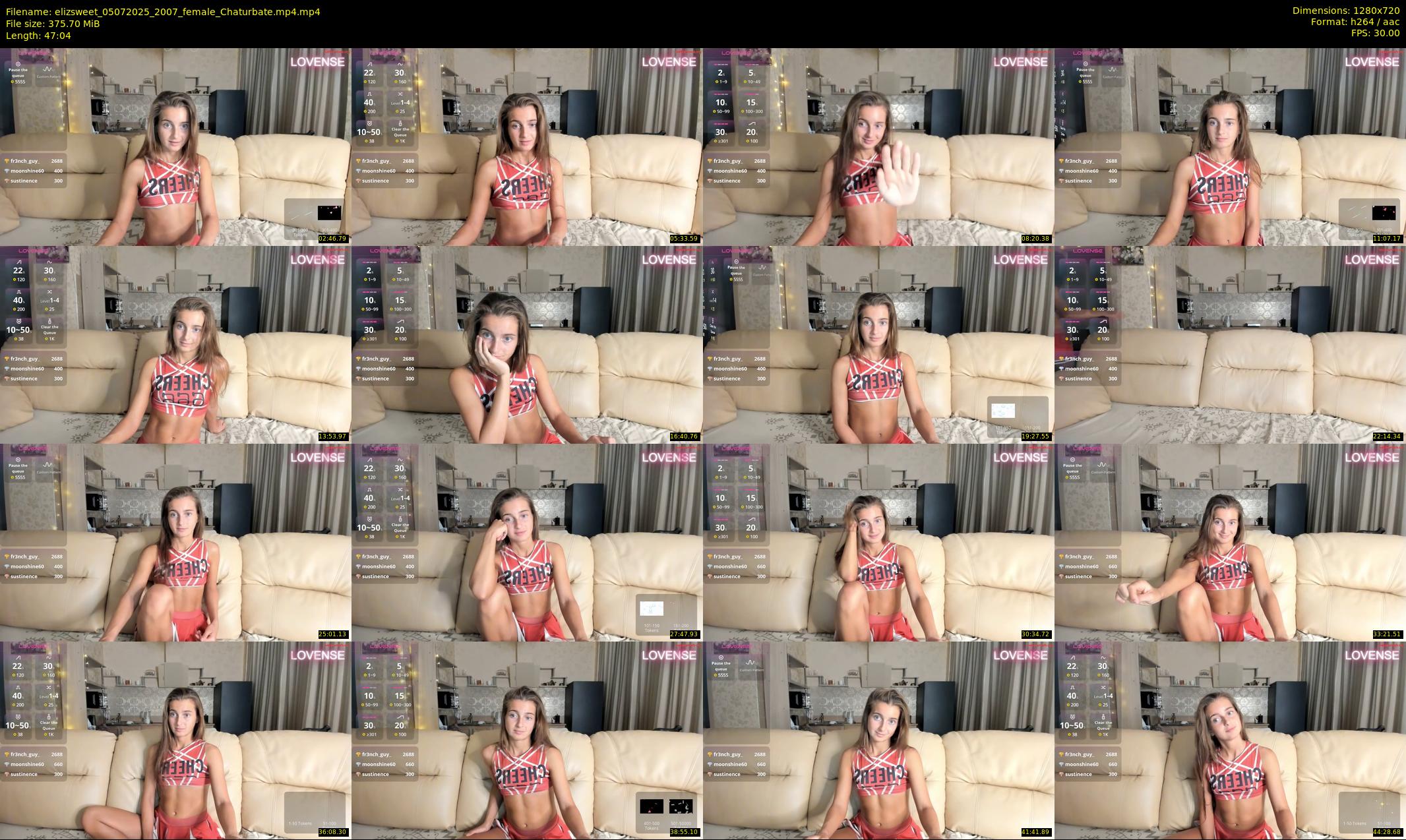 elizsweet — 48 minute Chaturbate female cam show recording, 720p, Jul 5, 2025
