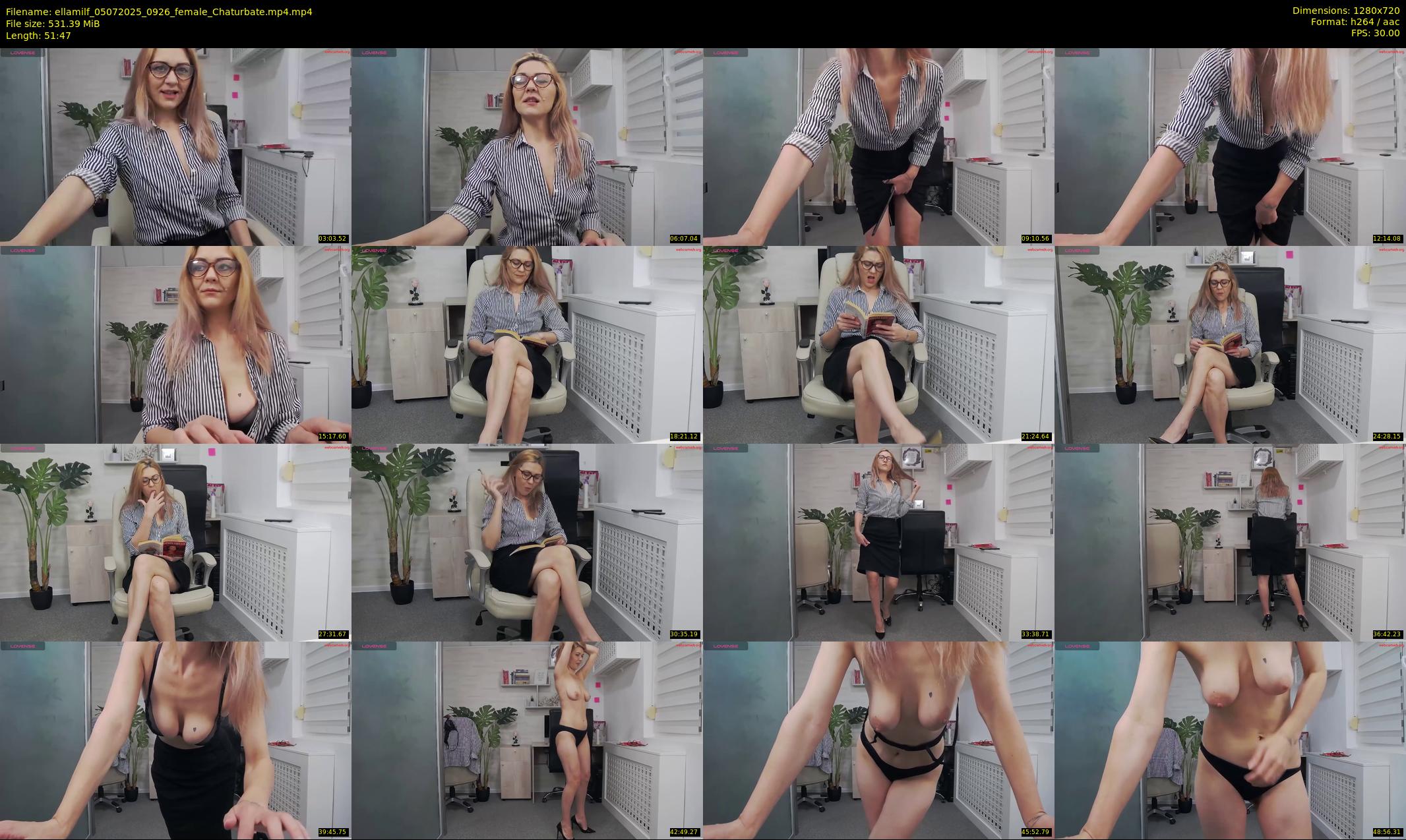 ellamilf — 52 minute Chaturbate female cam show recording, 720p, Jul 5, 2025