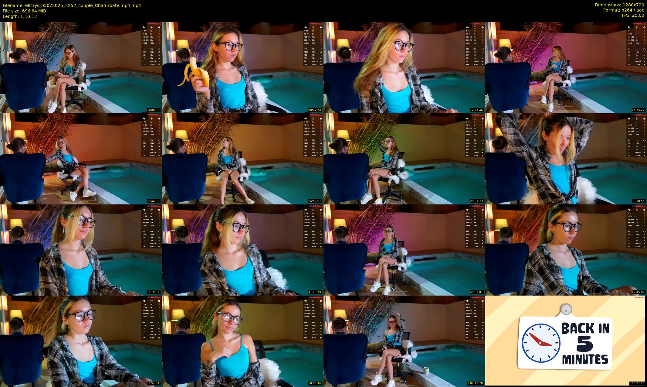 ellcrys — 71 minute Chaturbate couple cam show recording, 720p, Jul 5, 2025