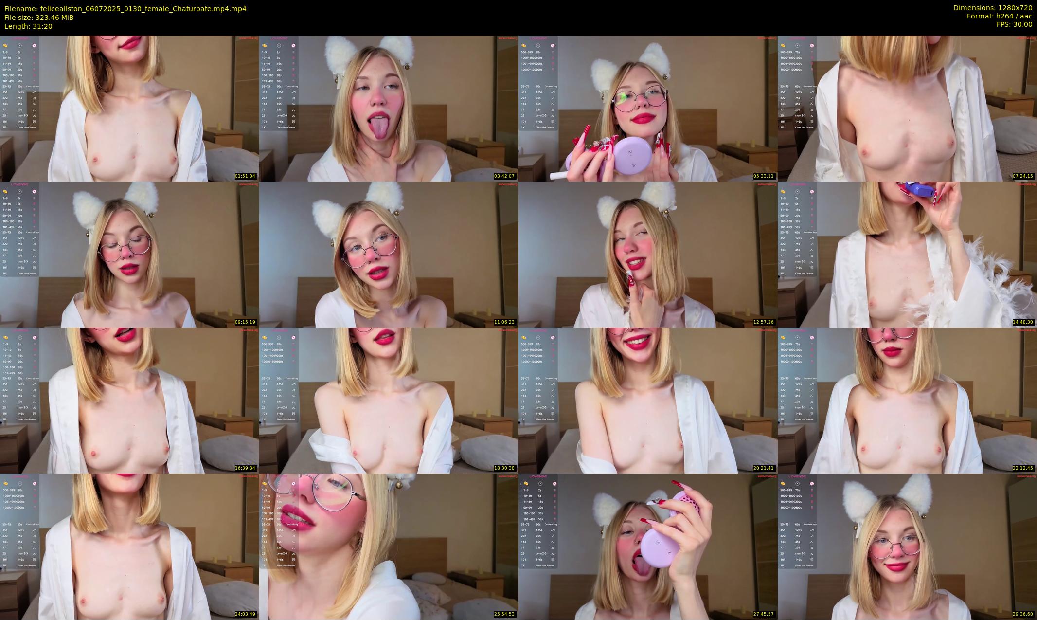 feliceallston — 32 minute Chaturbate female cam show recording, 720p, Jul 6, 2025