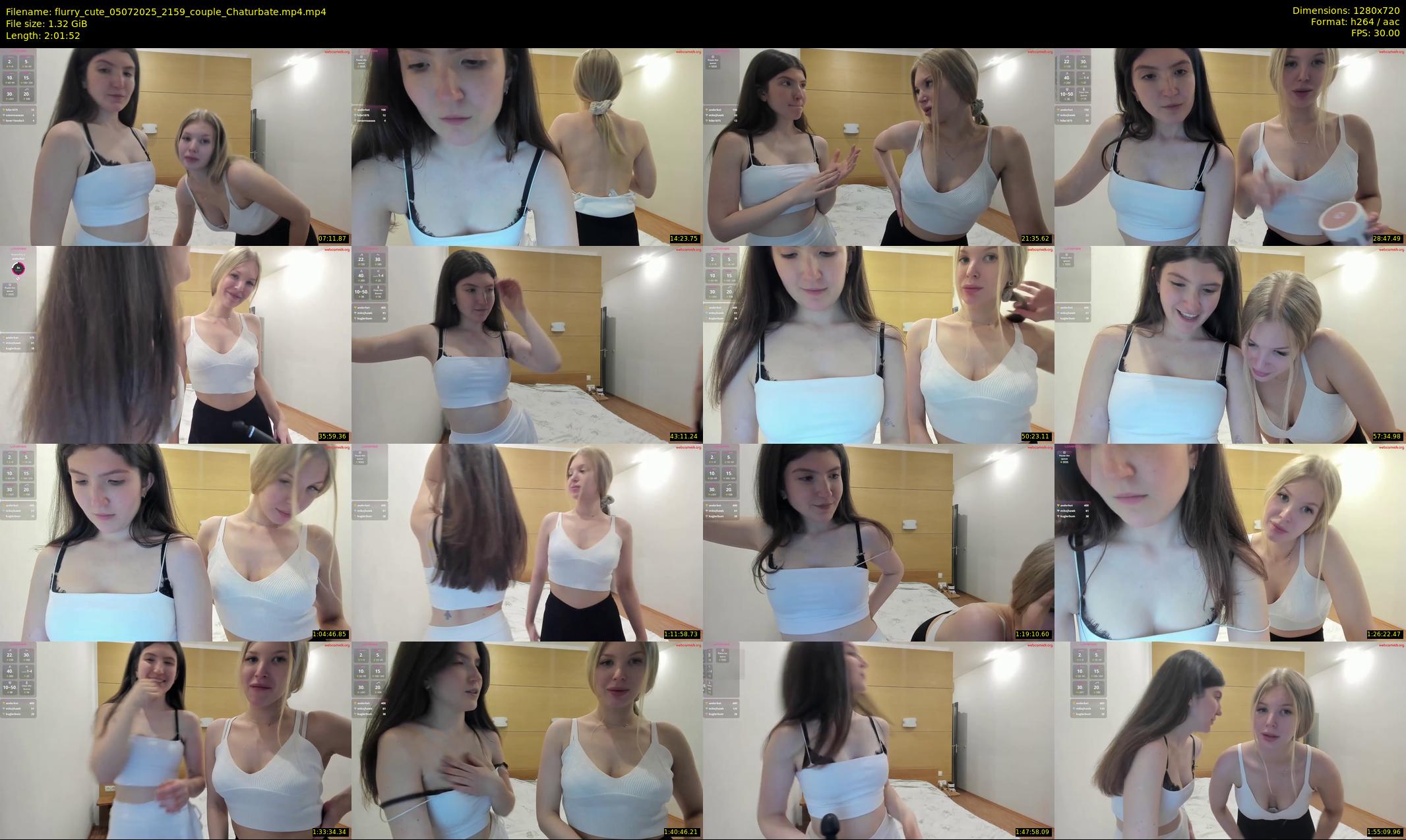 flurry_cute — 122 minute Chaturbate couple cam show recording, 720p, Jul 5, 2025