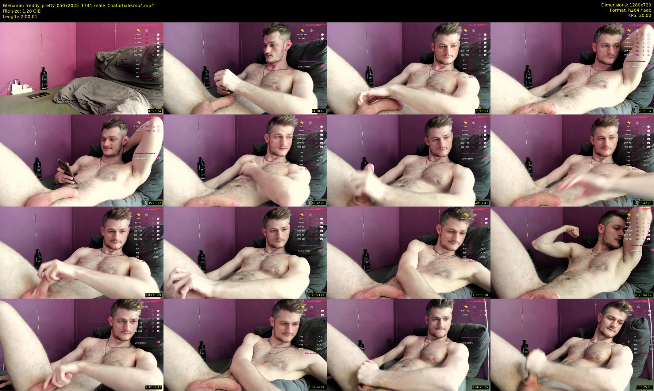 freddy_pretty — 121 minute Chaturbate male cam show recording, 720p, Jul 5, 2025