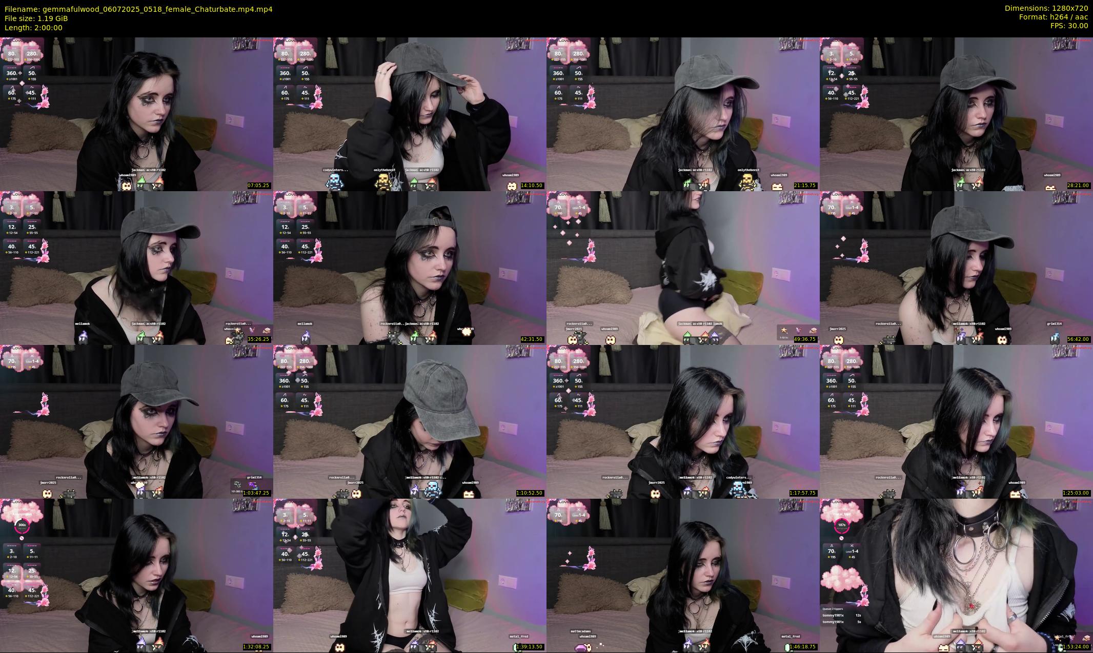 gemmafulwood — 120 minute Chaturbate female cam show recording, 720p, Jul 6, 2025