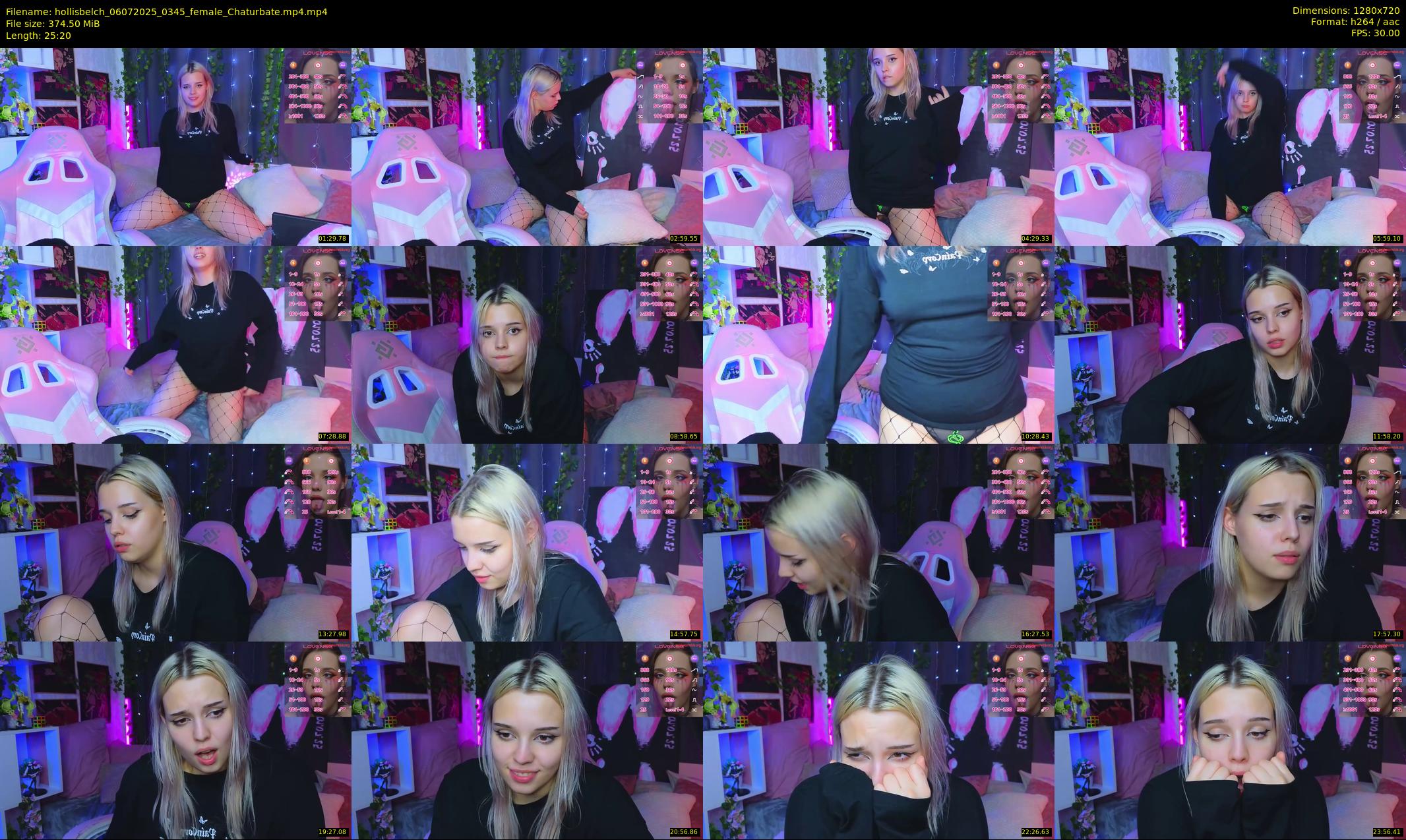 hollisbelch — 26 minute Chaturbate female cam show recording, 720p, Jul 6, 2025