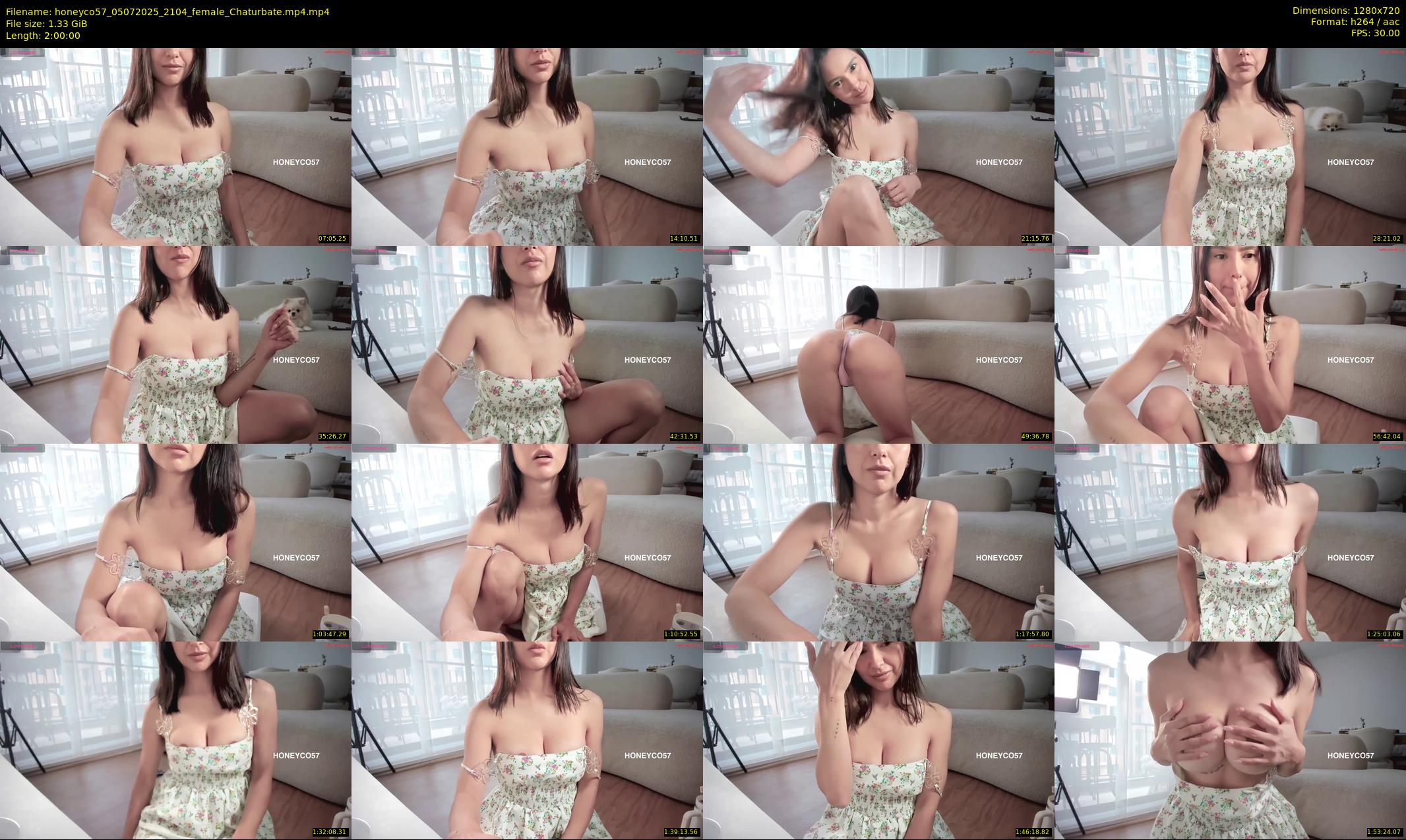 honeyco57 — 120 minute Chaturbate female cam show recording, 720p, Jul 5, 2025