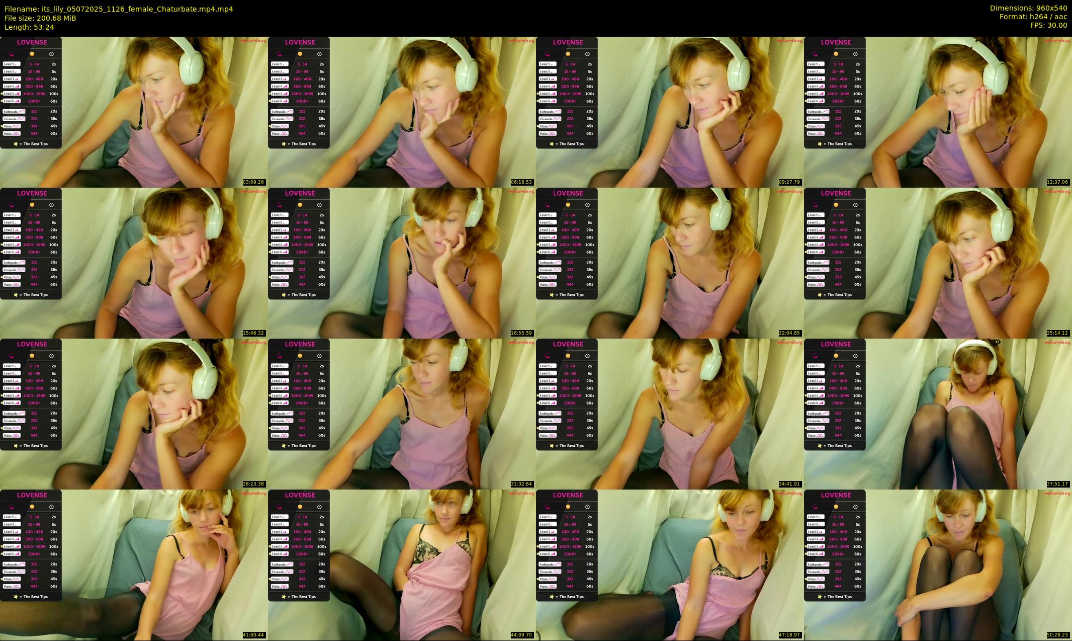 its_lily — 54 minute Chaturbate female cam show recording, 480p, Jul 5, 2025