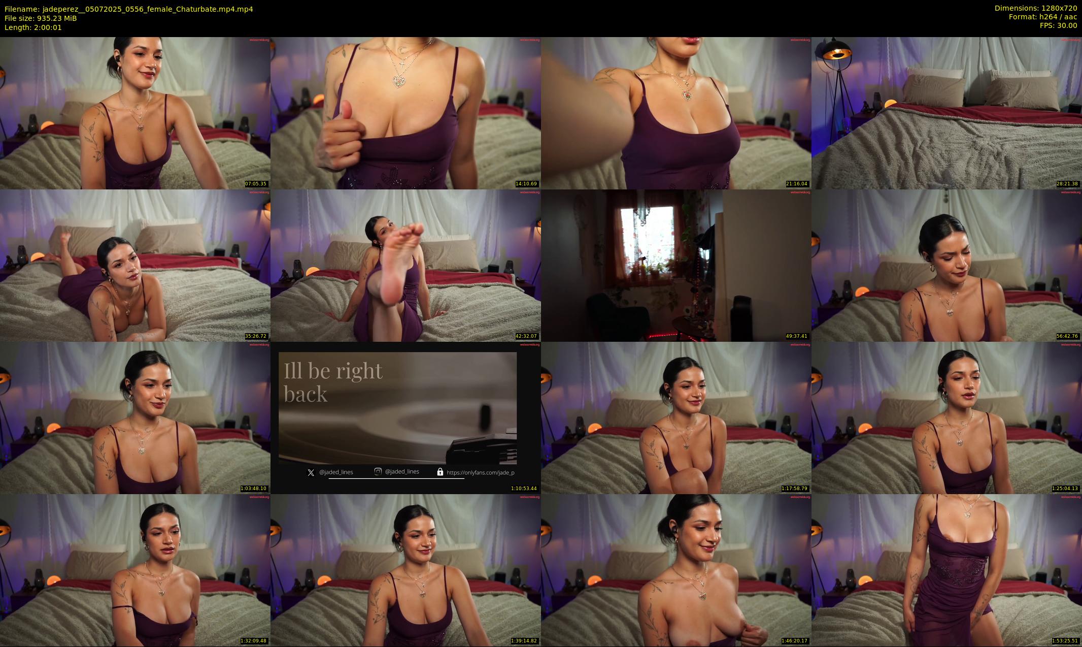 jadeperez_ — 121 minute Chaturbate female cam show recording, 720p, Jul 5, 2025