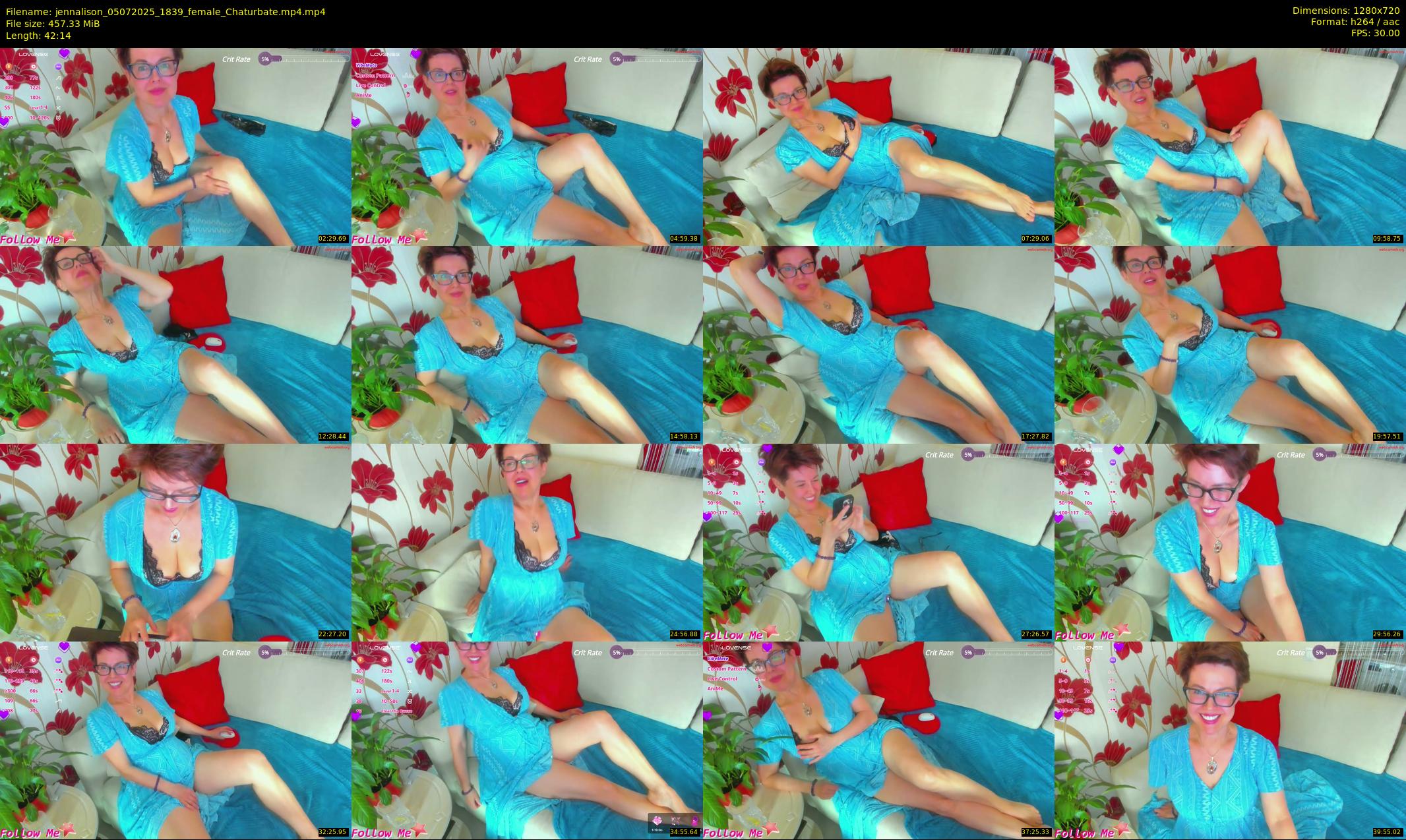 jennalison — 43 minute Chaturbate female cam show recording, 720p, Jul 5, 2025