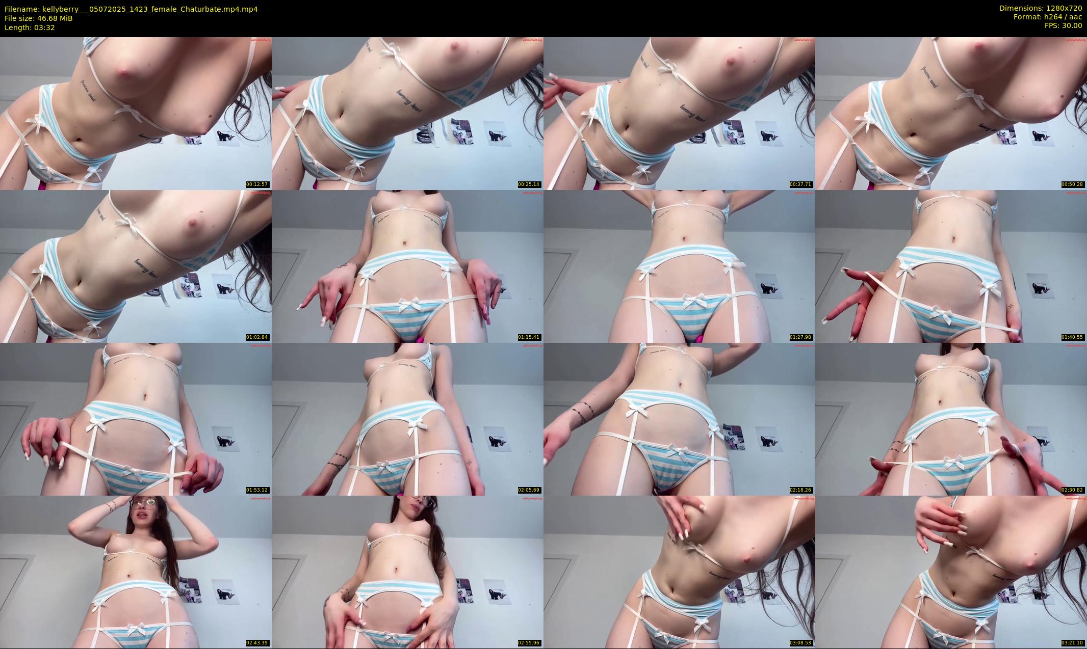 kellyberry__ — 4 minute Chaturbate female cam show recording, 720p, Jul 5, 2025