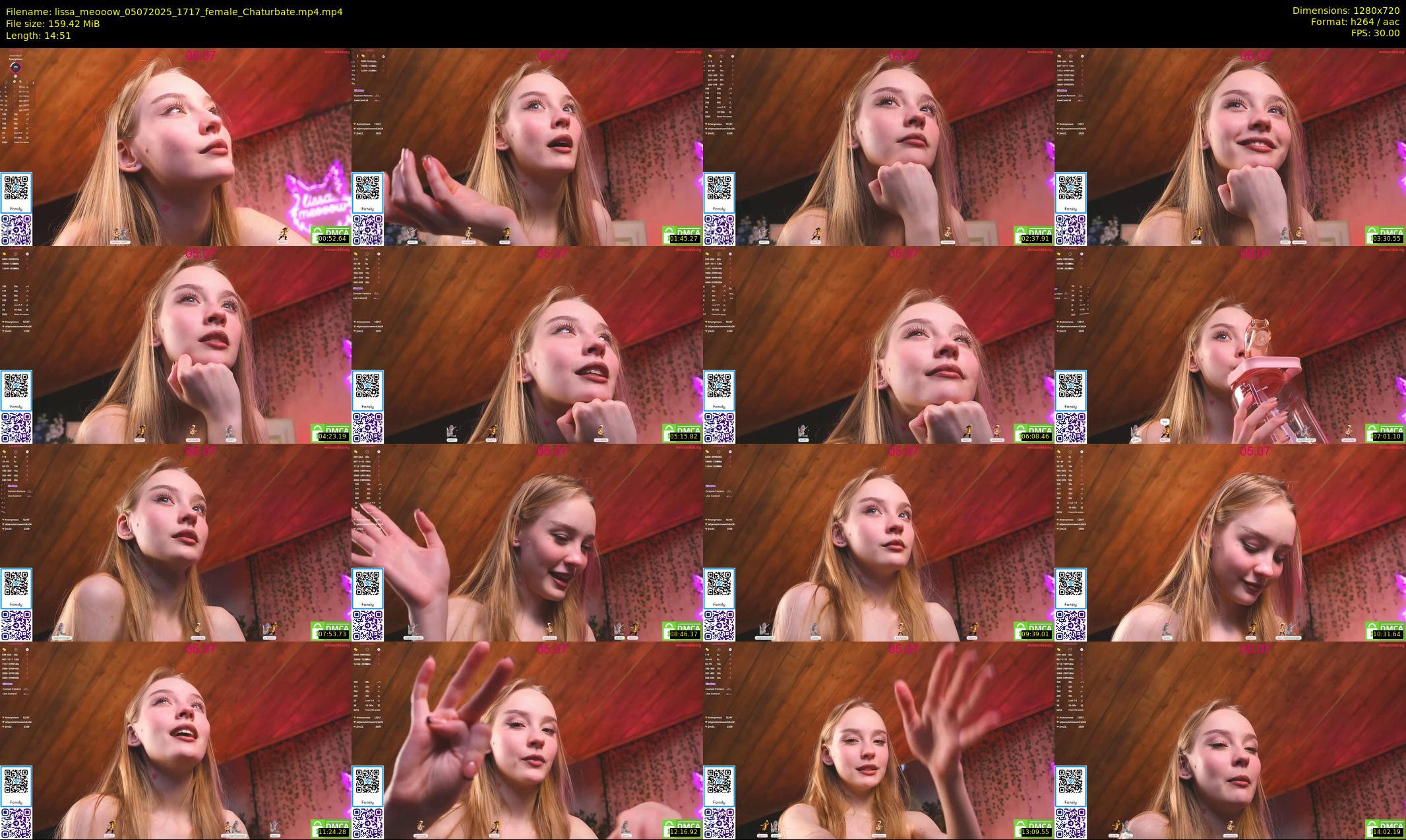 lissa_meooow — 15 minute Chaturbate female cam show recording, 720p, Jul 5, 2025