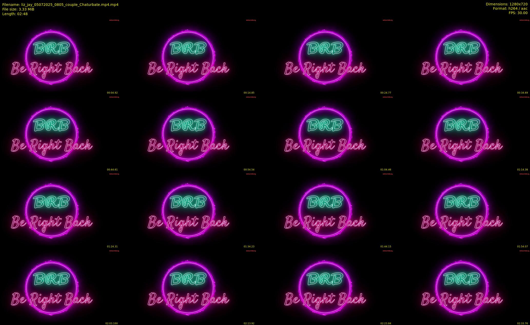 liz_jay — 3 minute Chaturbate couple cam show recording, 720p, Jul 5, 2025