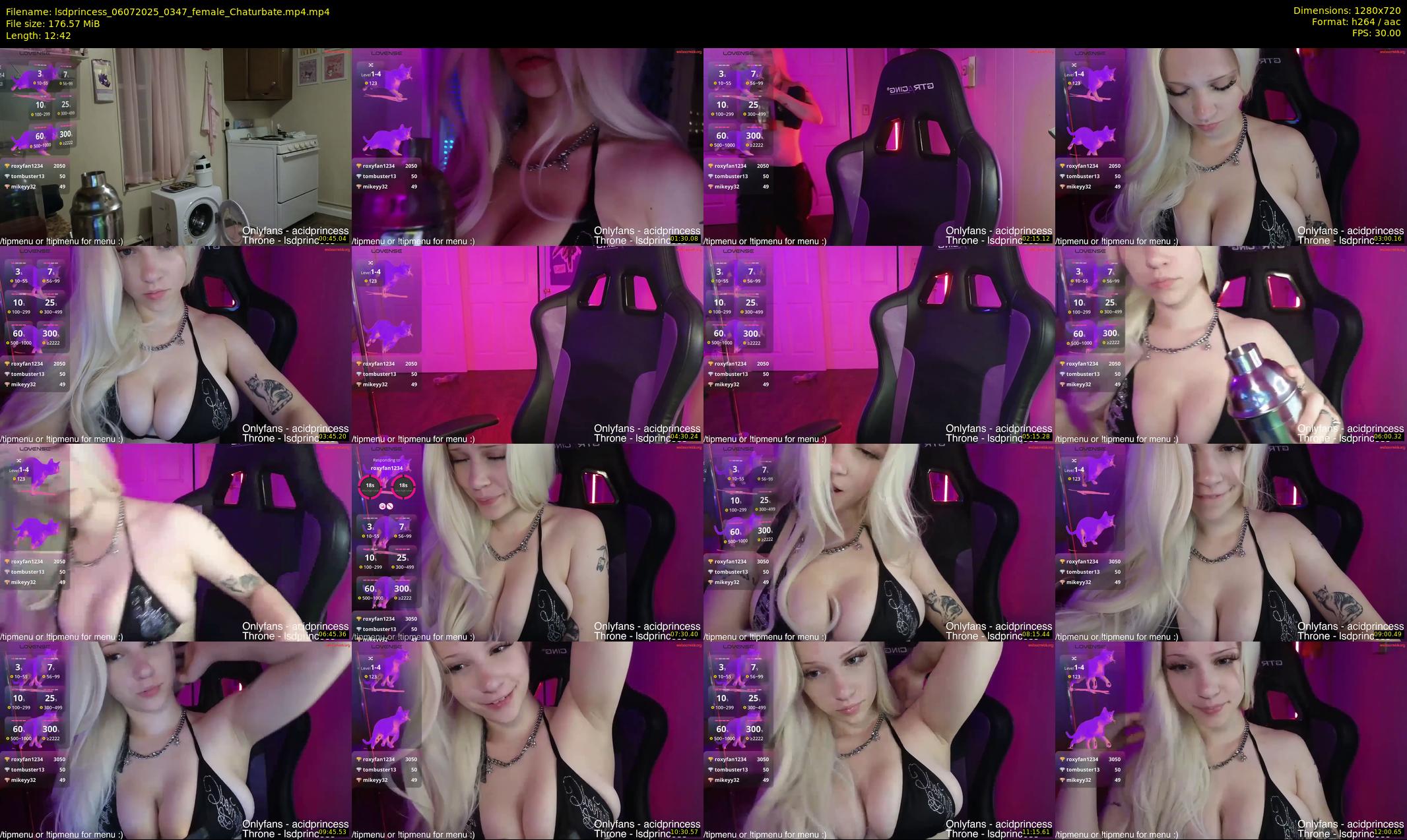 lsdprincess — 13 minute Chaturbate female cam show recording, 720p, Jul 6, 2025