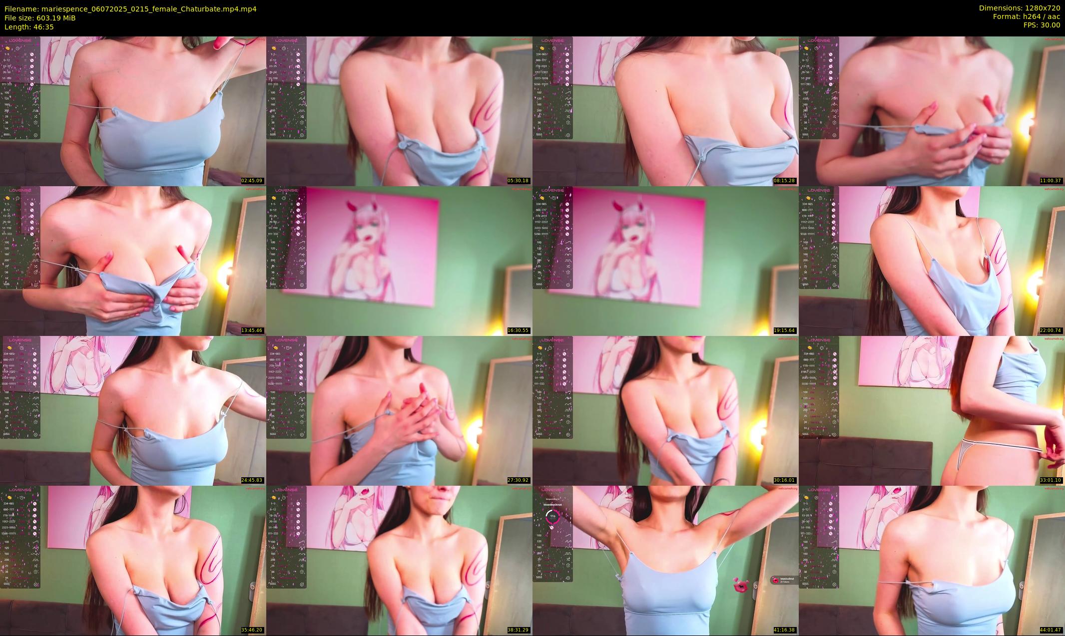 mariespence — 47 minute Chaturbate female cam show recording, 720p, Jul 6, 2025