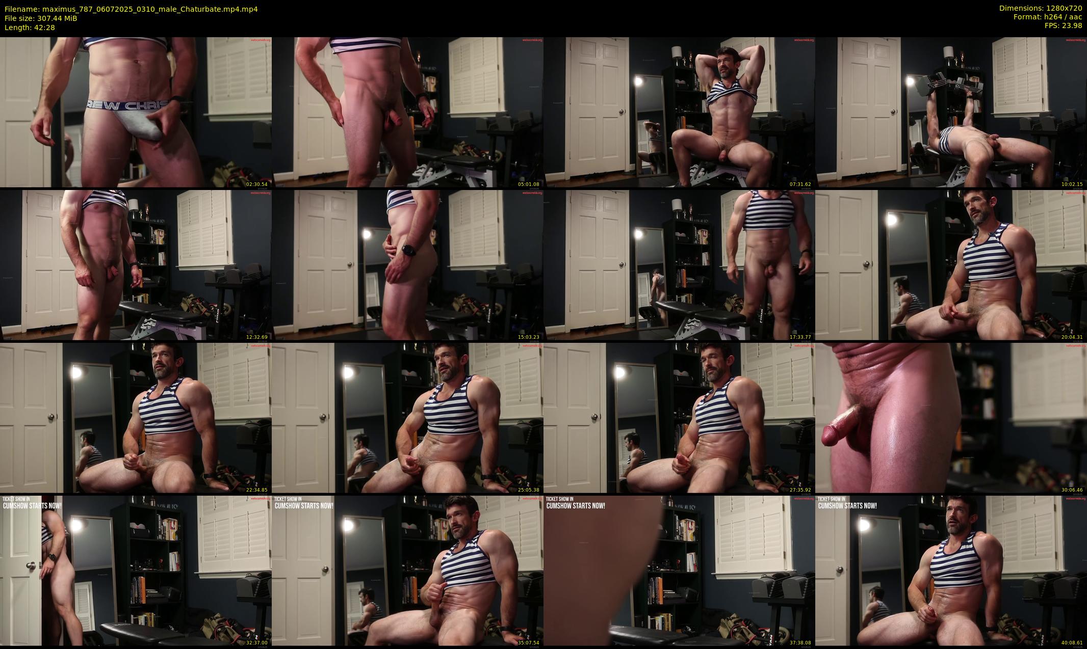 maximus_787 — 43 minute Chaturbate male cam show recording, 720p, Jul 6, 2025