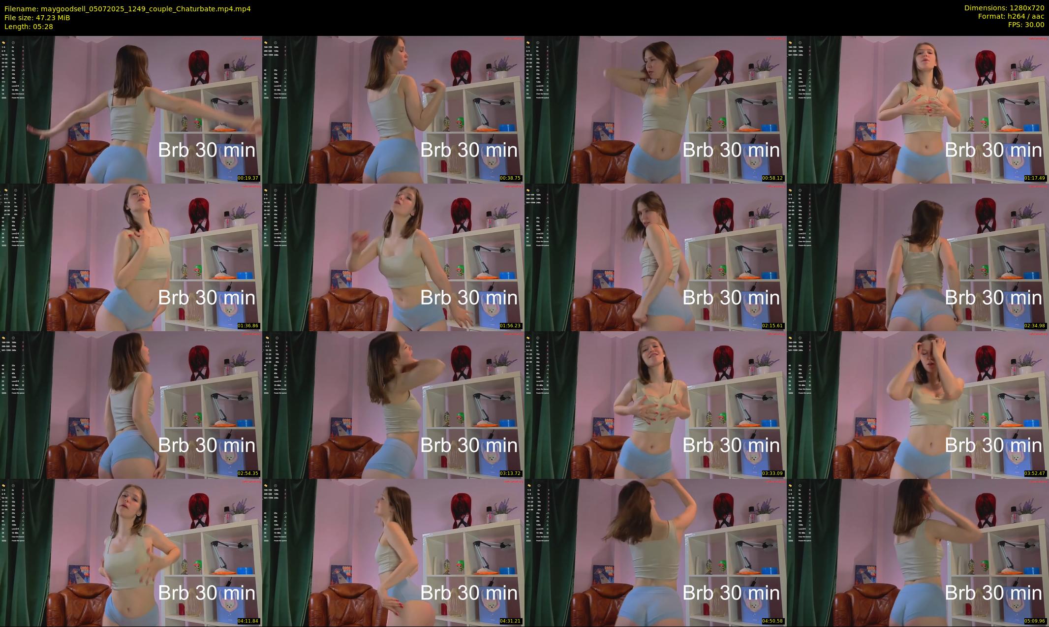 maygoodsell — 6 minute Chaturbate couple cam show recording, 720p, Jul 5, 2025