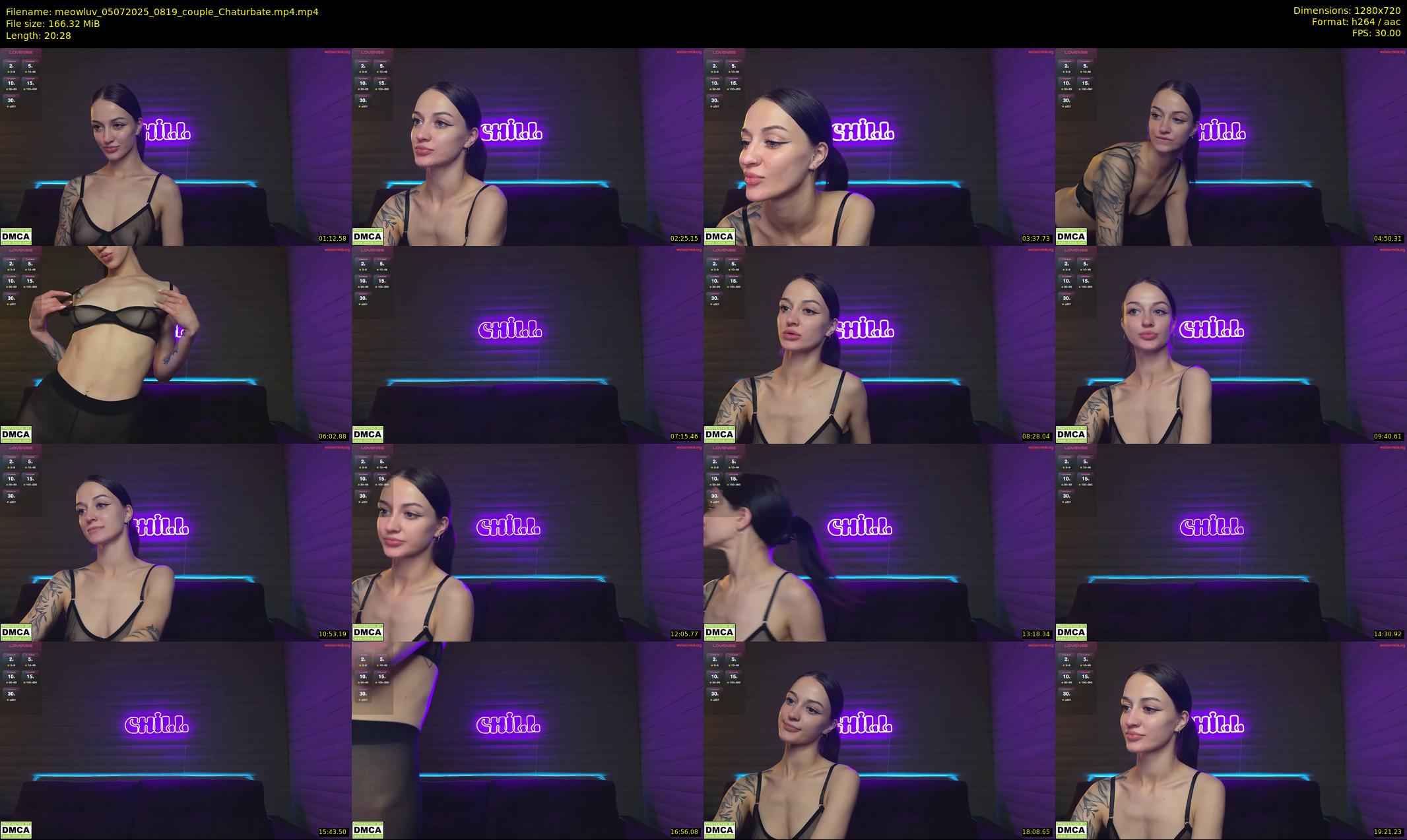meowluv — 21 minute Chaturbate couple cam show recording, 720p, Jul 5, 2025