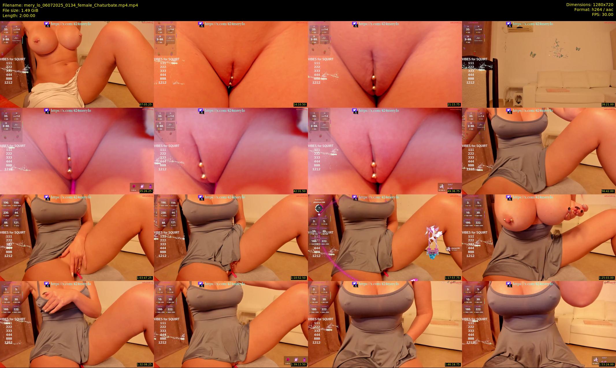 mery_lo — 120 minute Chaturbate female cam show recording, 720p, Jul 6, 2025