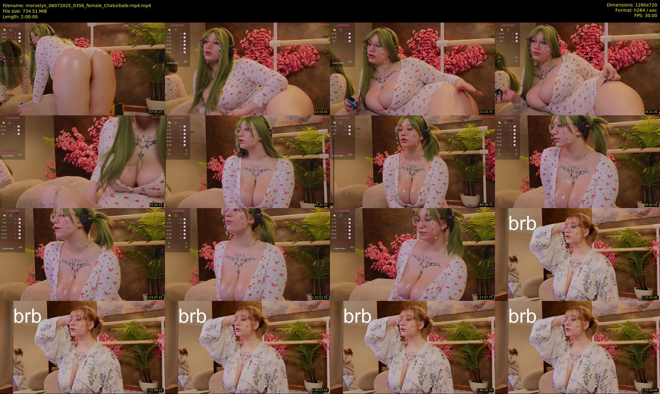 morvelyn — 120 minute Chaturbate female cam show recording, 720p, Jul 6, 2025