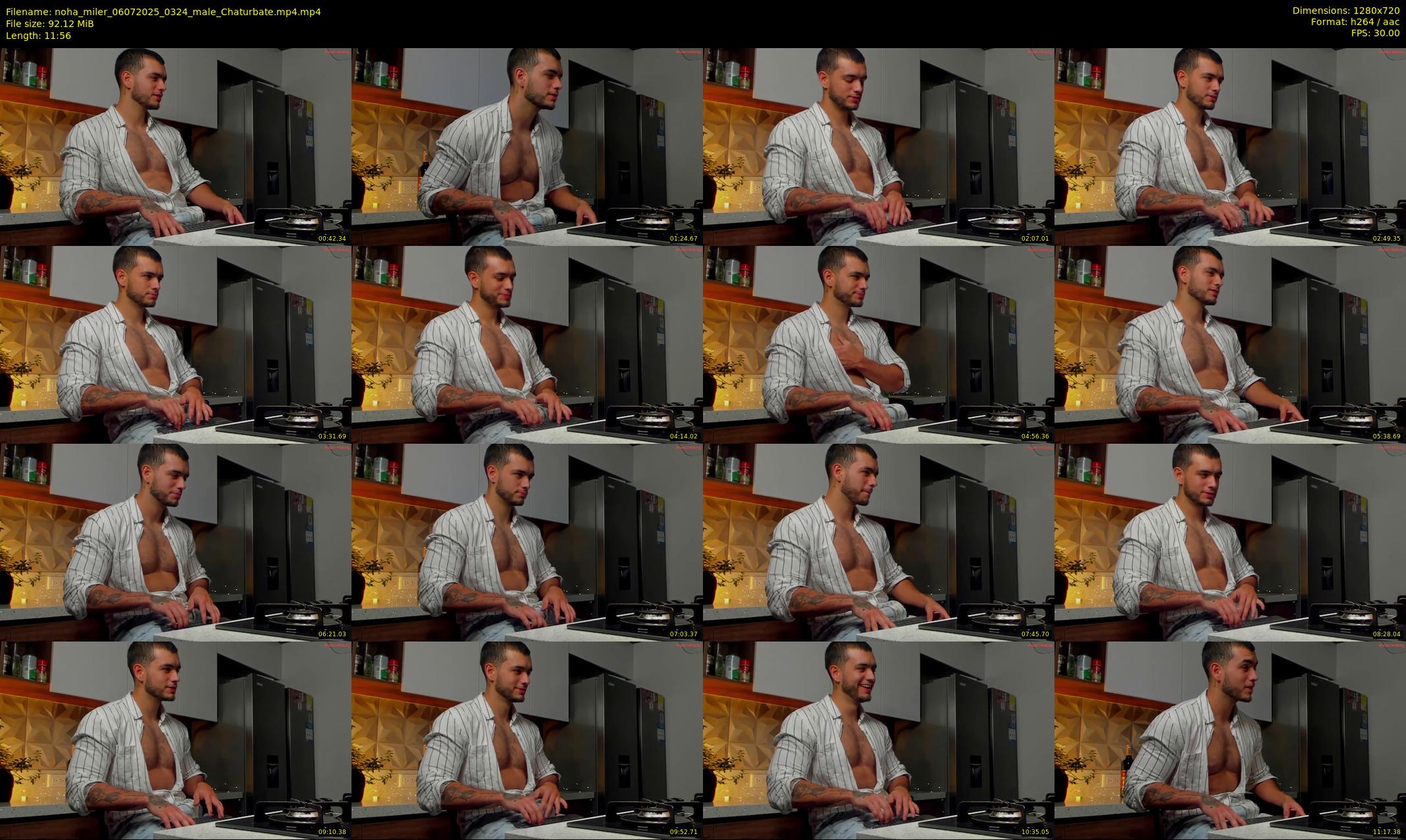 noha_miler — 12 minute Chaturbate male cam show recording, 720p, Jul 6, 2025