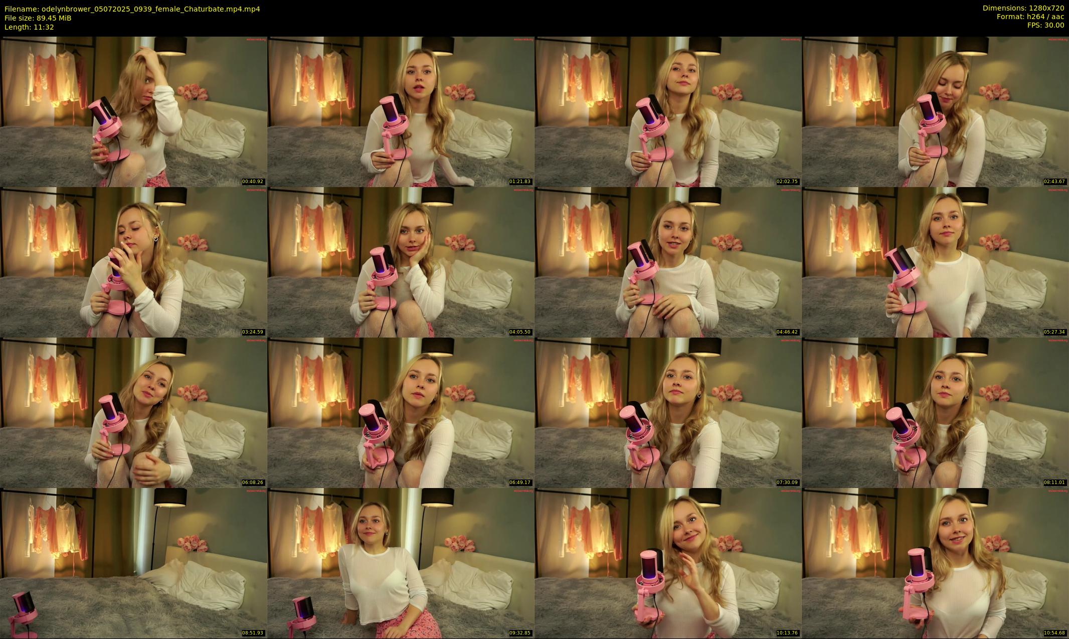 odelynbrower — 12 minute Chaturbate female cam show recording, 720p, Jul 5, 2025