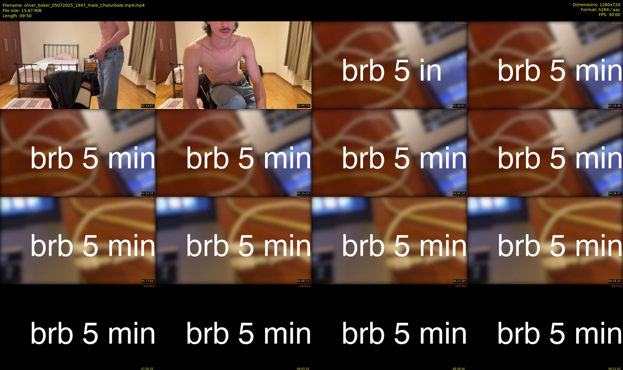 oliver_baker — 10 minute Chaturbate male cam show recording, 720p, Jul 5, 2025