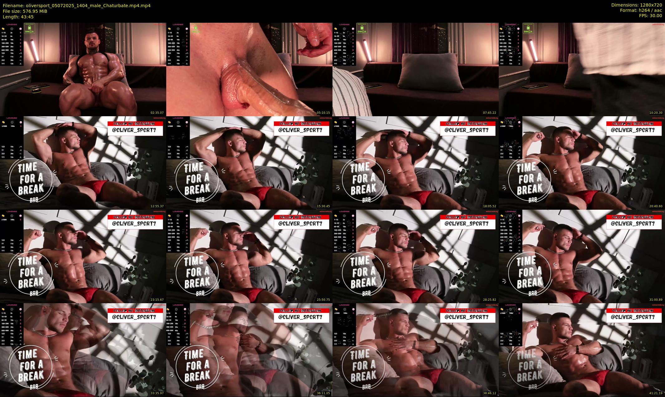 oliversport — 44 minute Chaturbate male cam show recording, 720p, Jul 5, 2025
