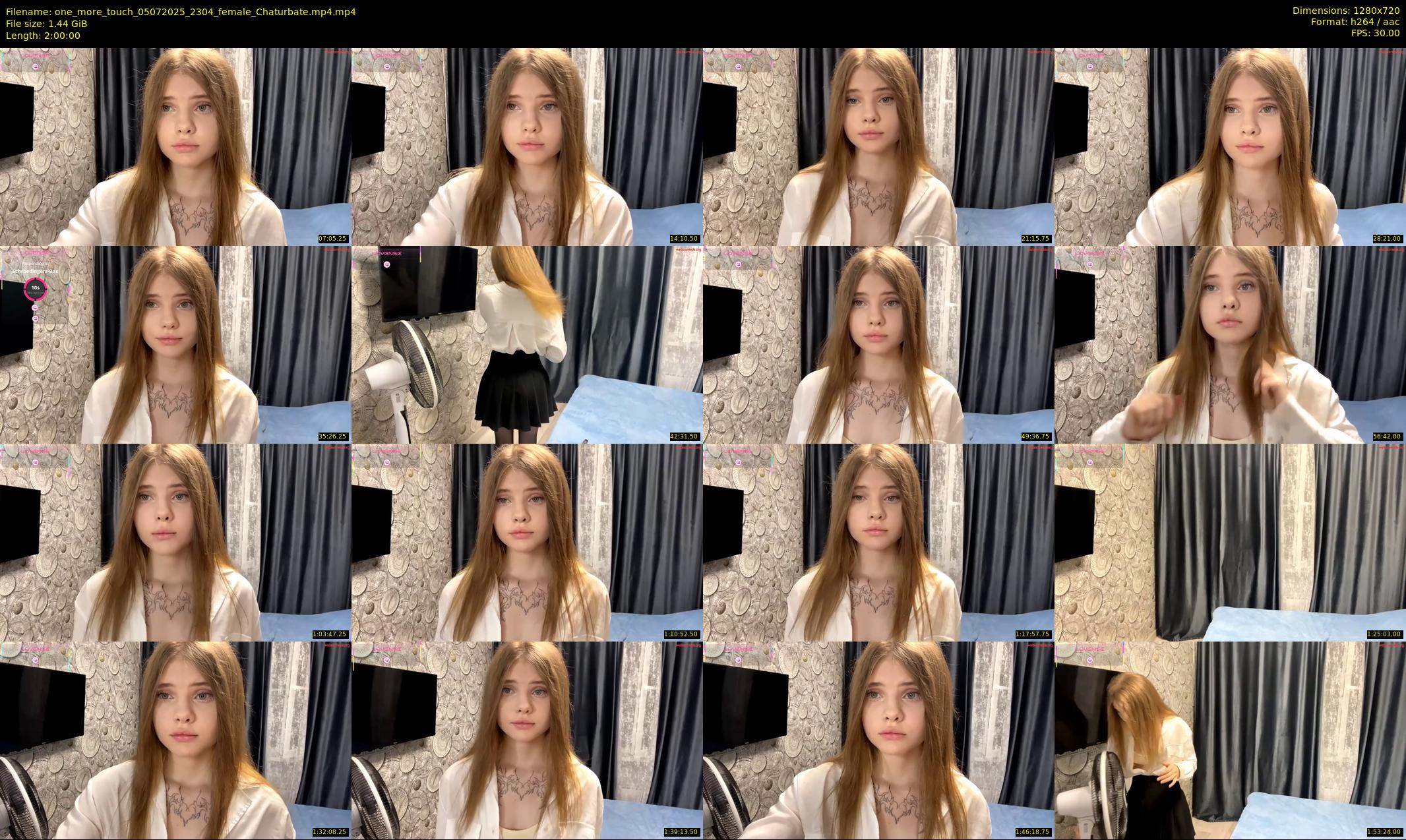 one_more_touch — 120 minute Chaturbate female cam show recording, 720p, Jul 5, 2025