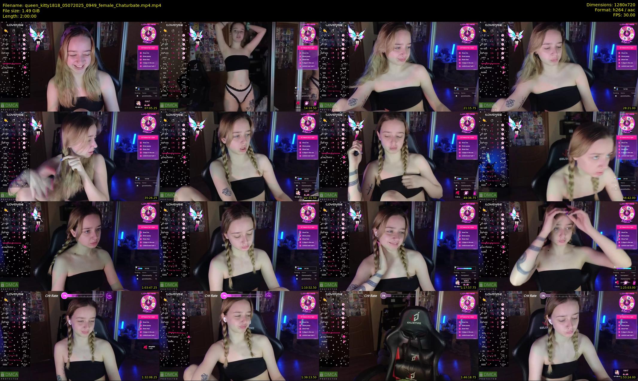 queen_kitty1818 — 120 minute Chaturbate female cam show recording, 720p, Jul 5, 2025