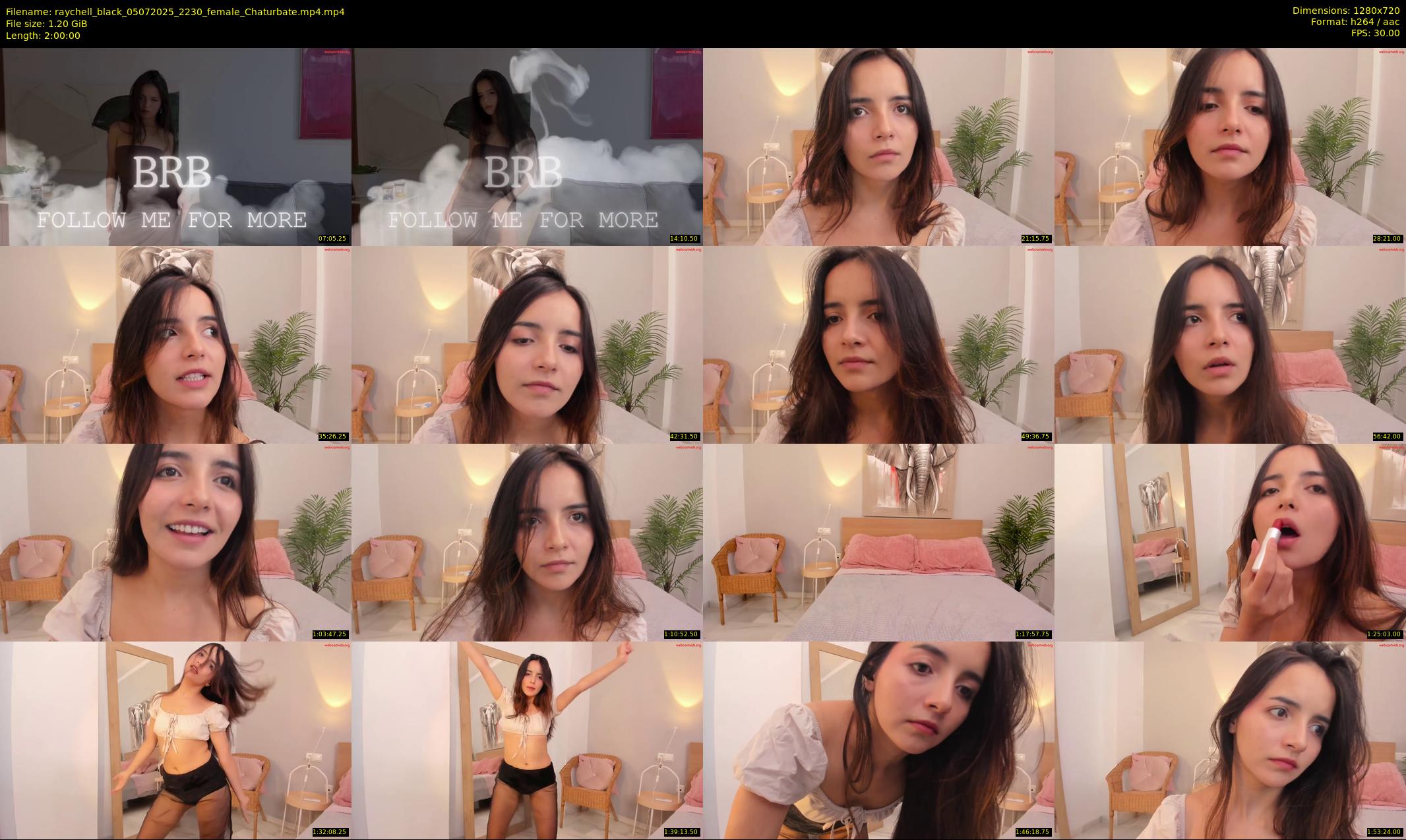 raychell_black — 120 minute Chaturbate female cam show recording, 720p, Jul 5, 2025