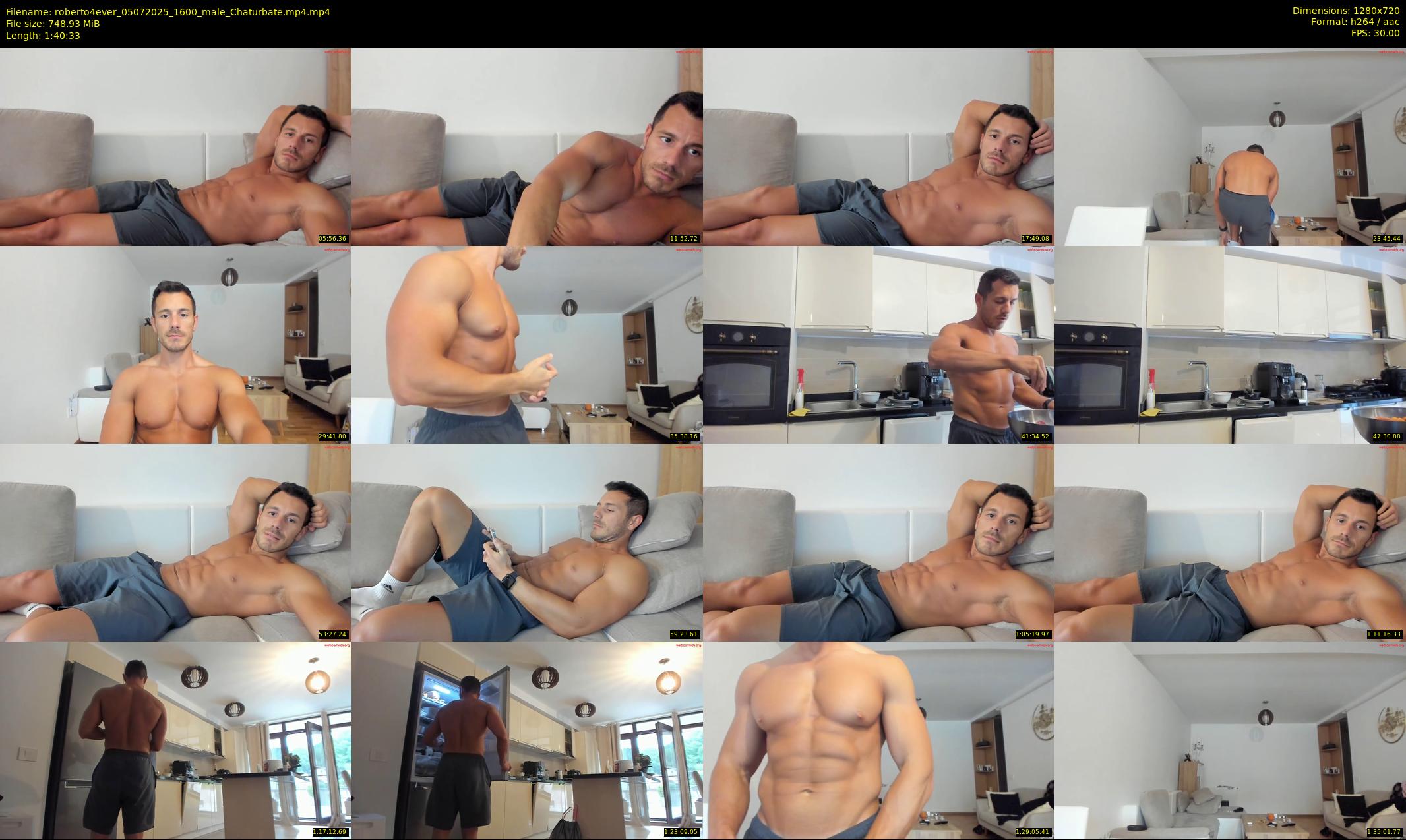 roberto4ever — 101 minute Chaturbate male cam show recording, 720p, Jul 5, 2025