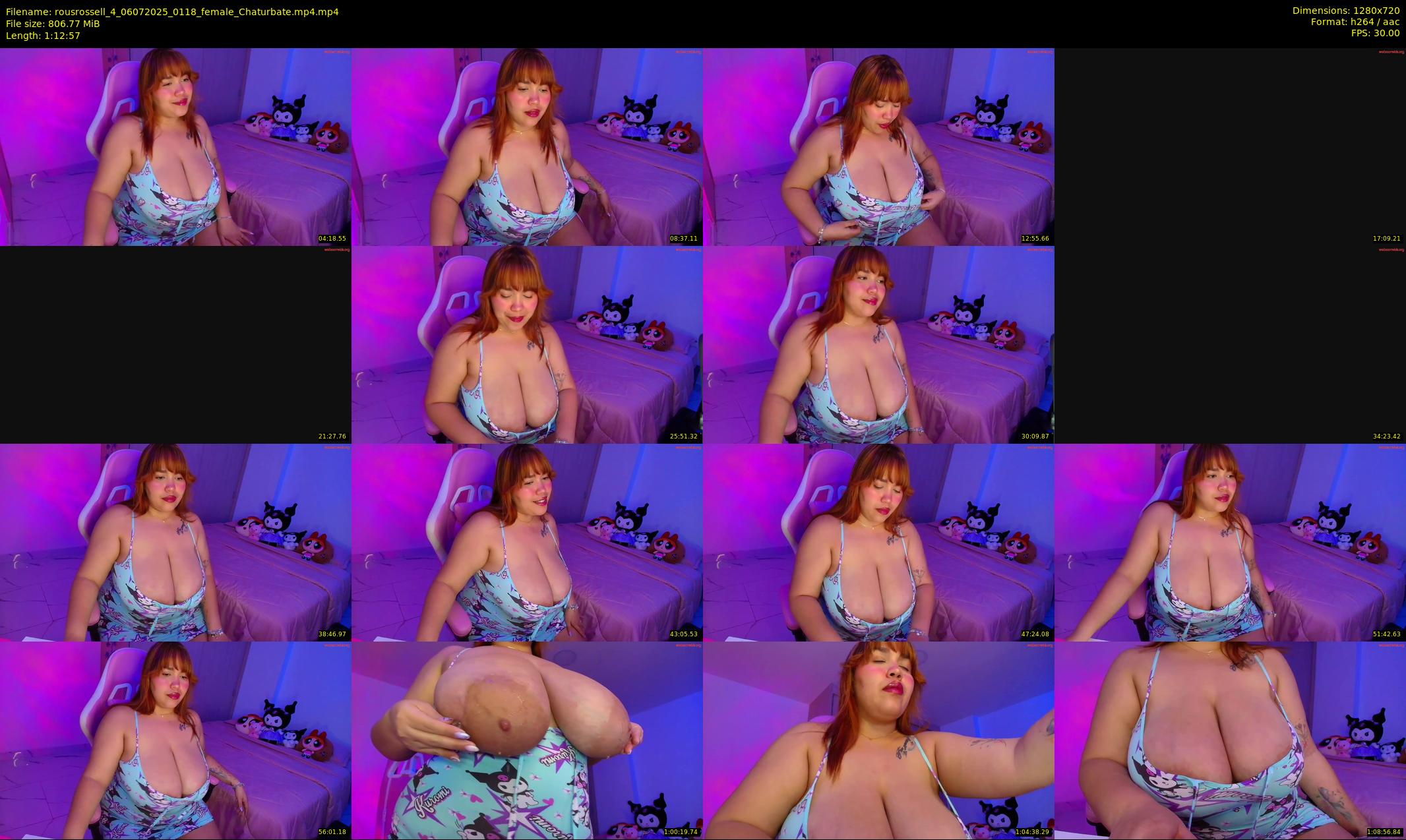 rousrossell_4 — 73 minute Chaturbate female cam show recording, 720p, Jul 6, 2025