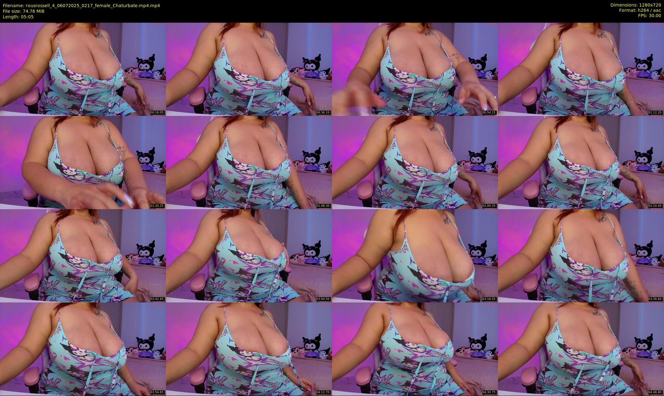 rousrossell_4 — 6 minute Chaturbate female cam show recording, 720p, Jul 6, 2025