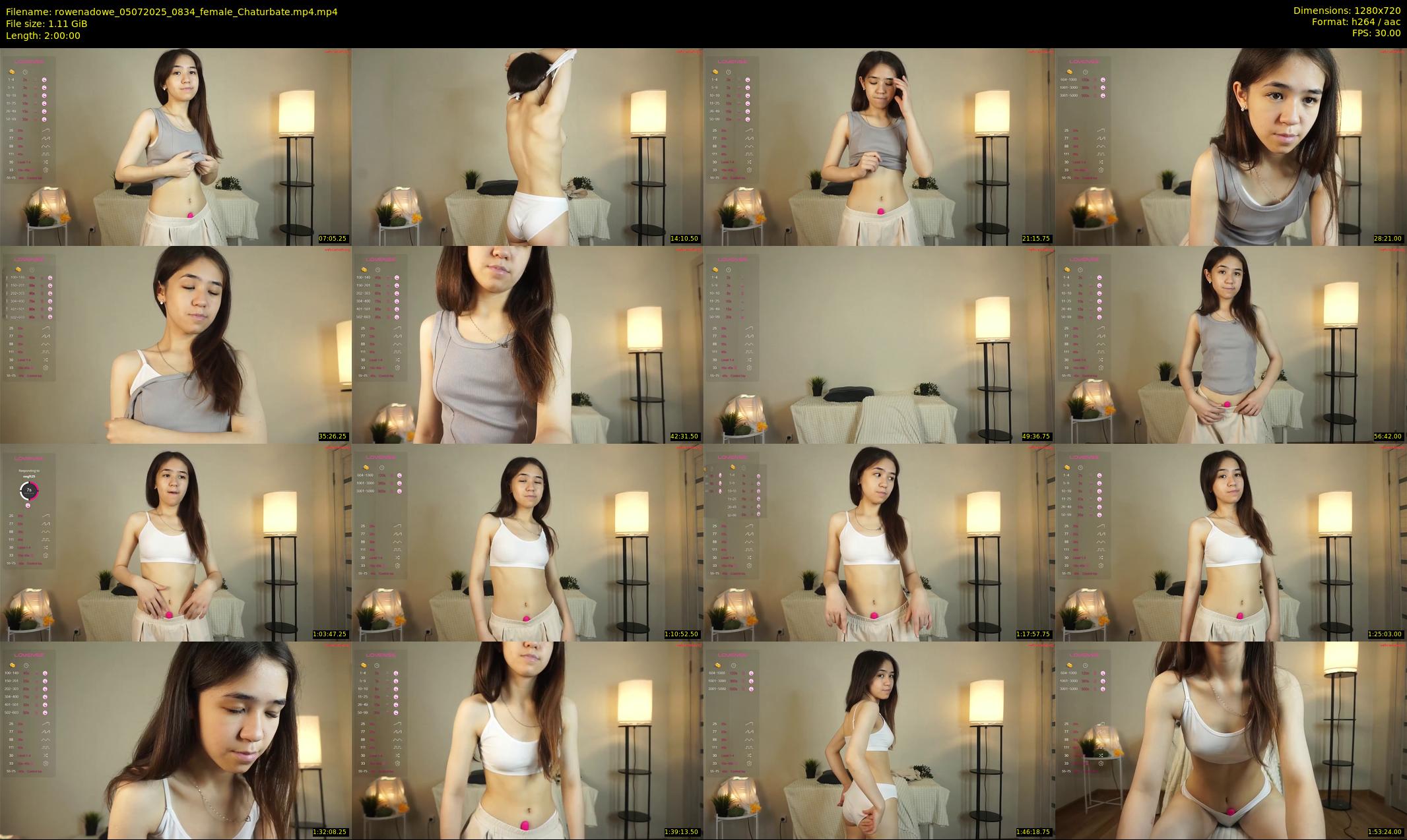rowenadowe — 120 minute Chaturbate female cam show recording, 720p, Jul 5, 2025