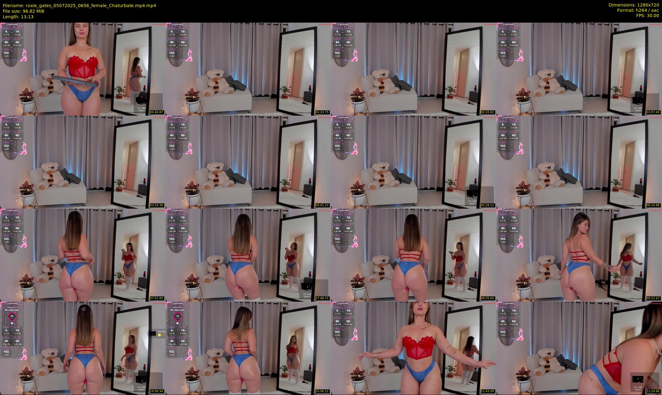 roxie_gates — 14 minute Chaturbate female cam show recording, 720p, Jul 5, 2025