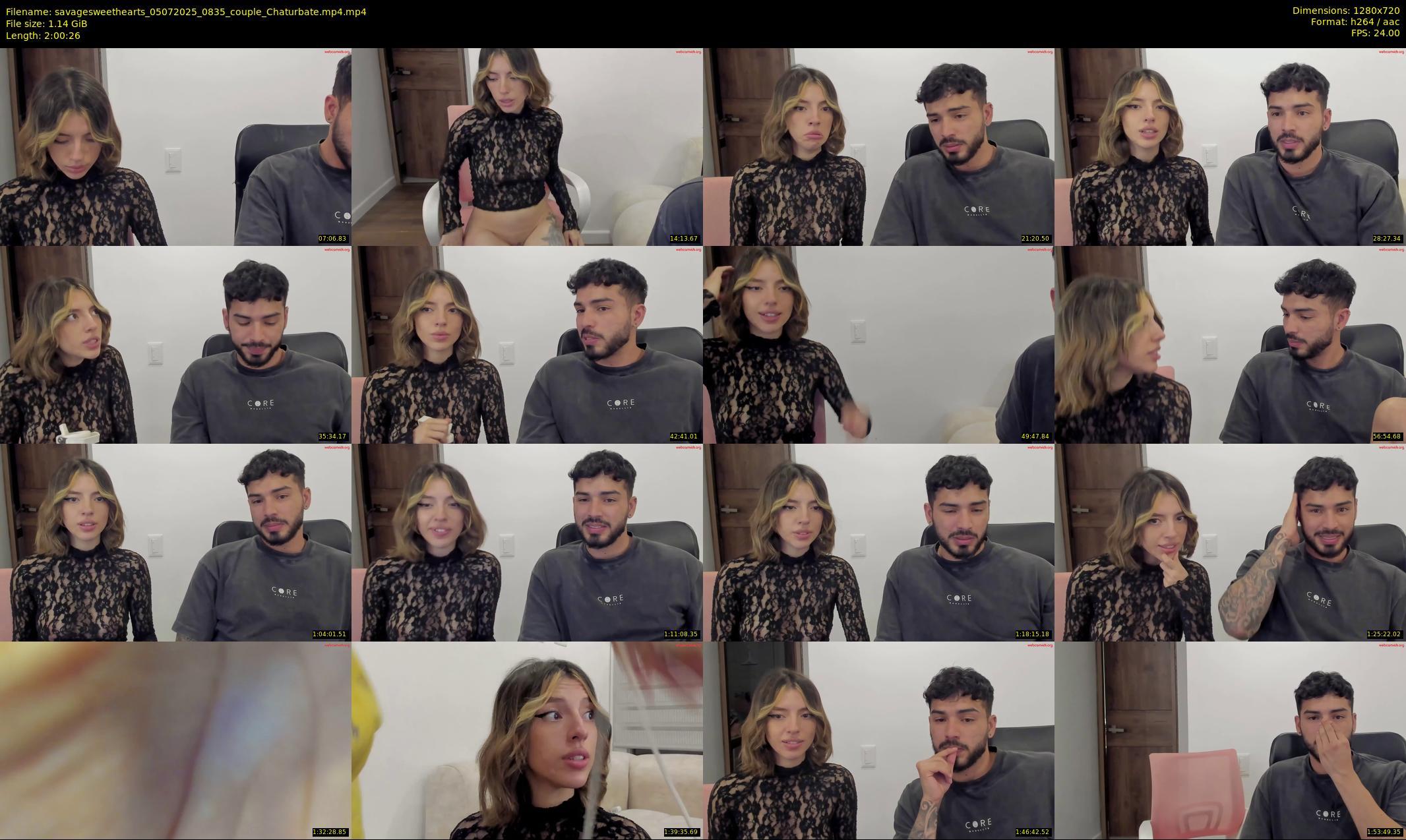 savagesweethearts — 121 minute Chaturbate couple cam show recording, 720p, Jul 5, 2025