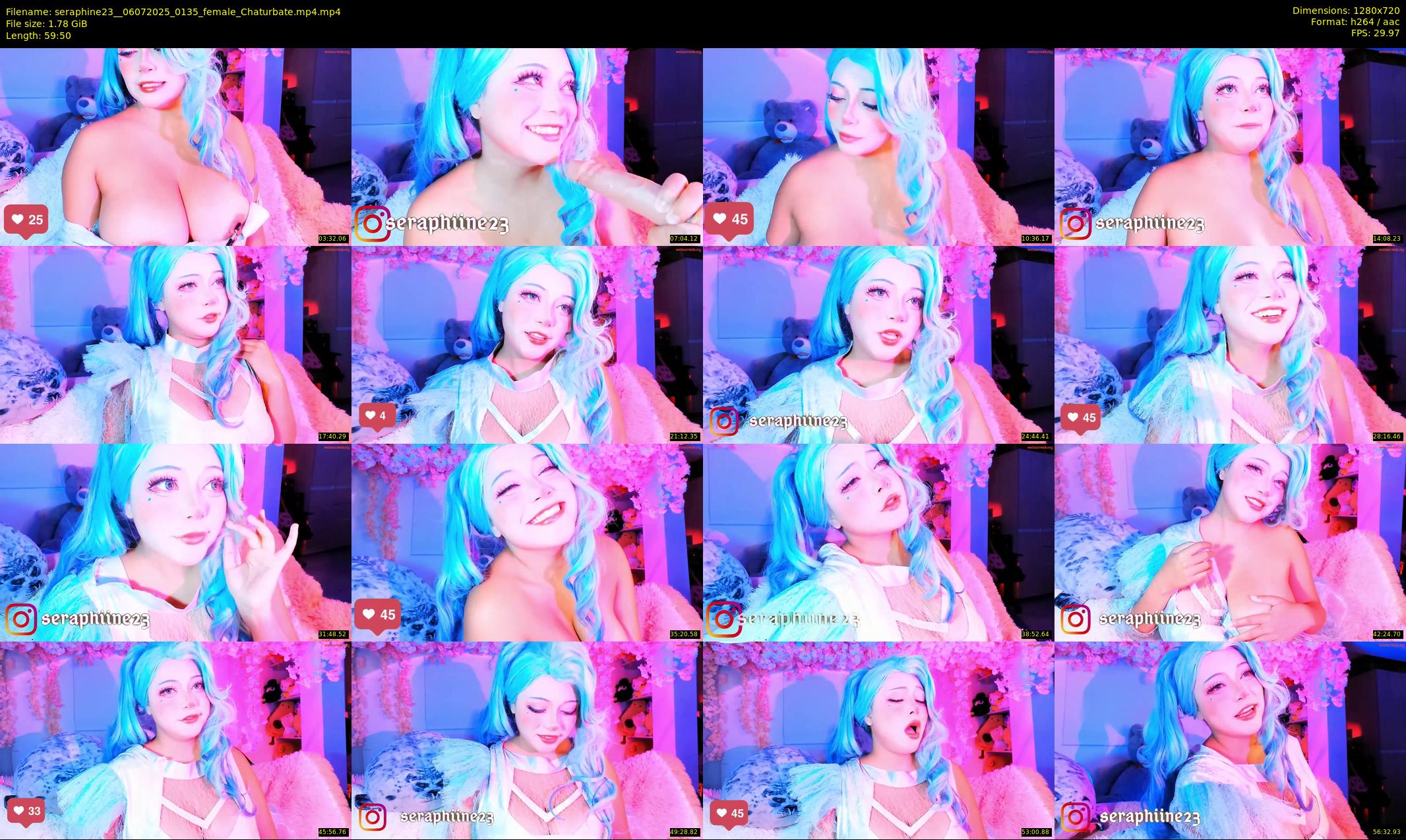 seraphine23_ — 60 minute Chaturbate female cam show recording, 720p, Jul 6, 2025