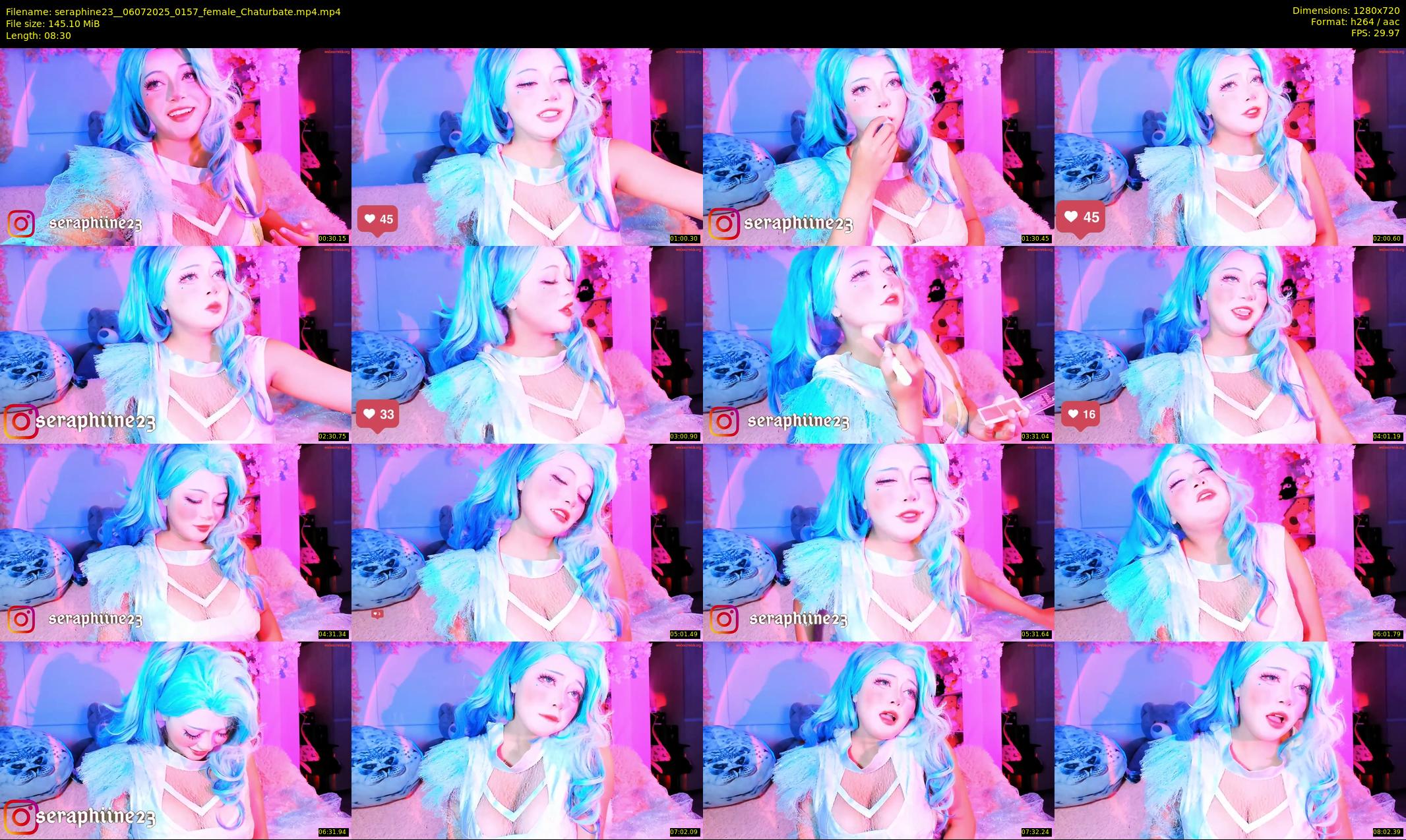 seraphine23_ — 9 minute Chaturbate female cam show recording, 720p, Jul 6, 2025