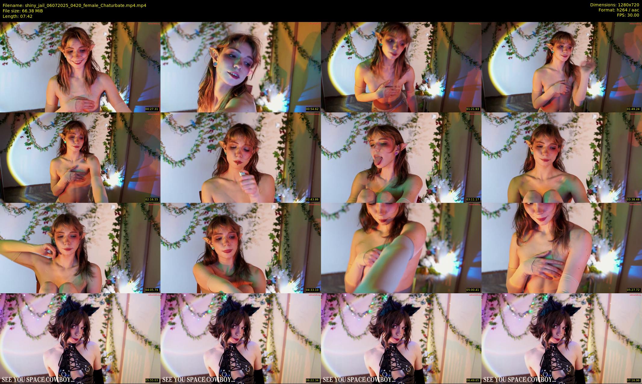 shiny_jail — 8 minute Chaturbate female cam show recording, 720p, Jul 6, 2025