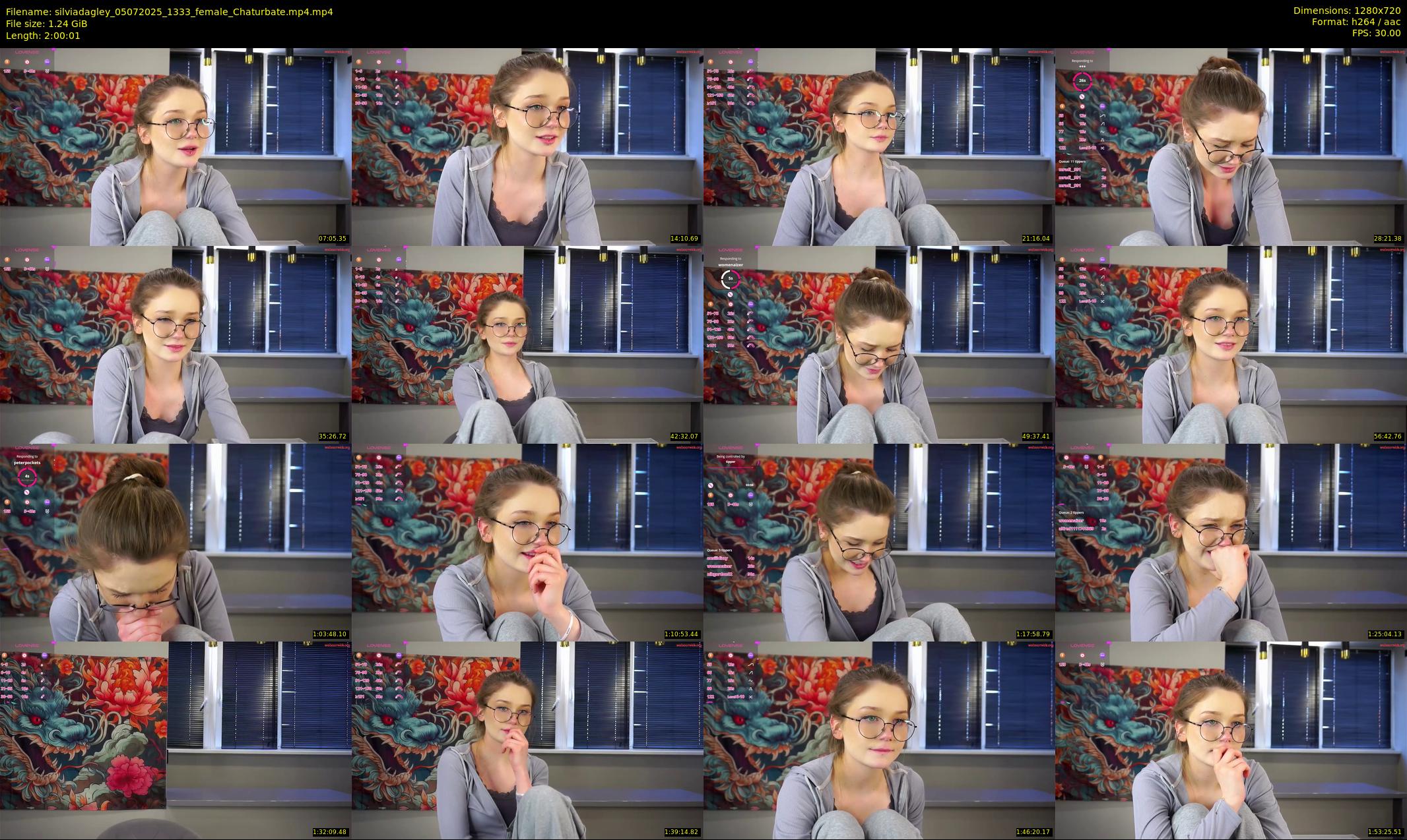 silviadagley — 121 minute Chaturbate female cam show recording, 720p, Jul 5, 2025