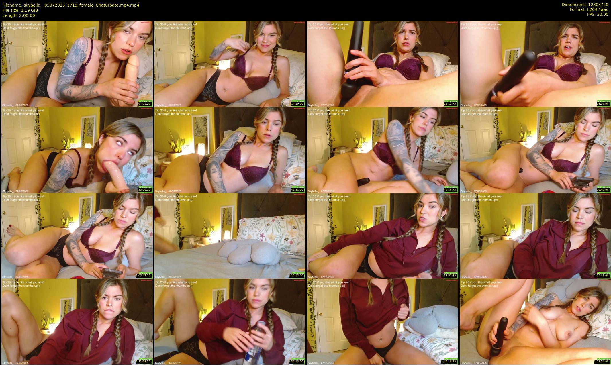 skybella_ — 120 minute Chaturbate female cam show recording, 720p, Jul 5, 2025