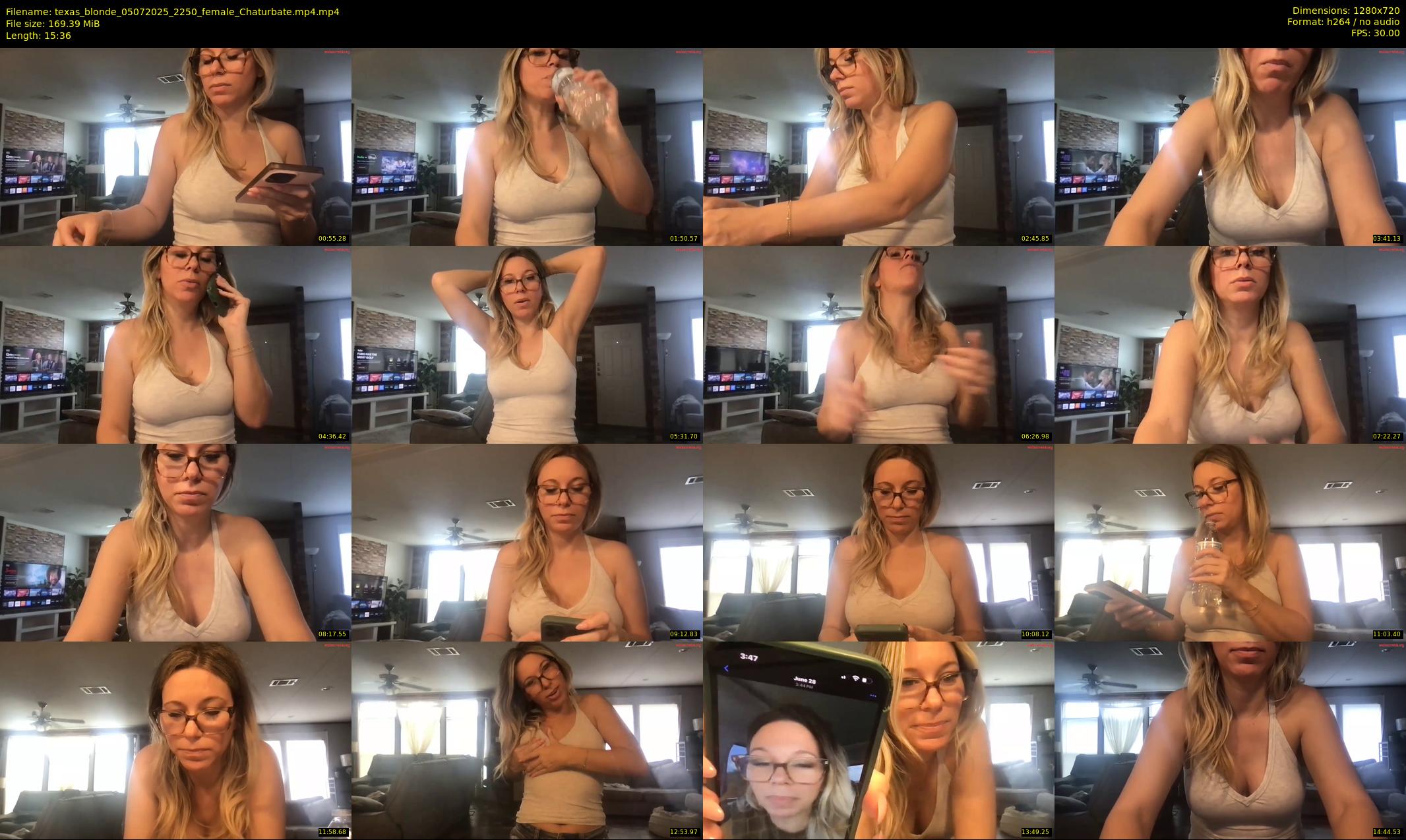 texas_blonde — 16 minute Chaturbate female cam show recording, 720p, Jul 5, 2025