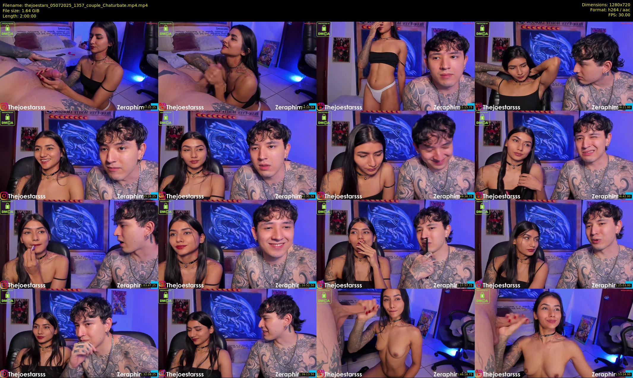 thejoestars — 120 minute Chaturbate couple cam show recording, 720p, Jul 5, 2025