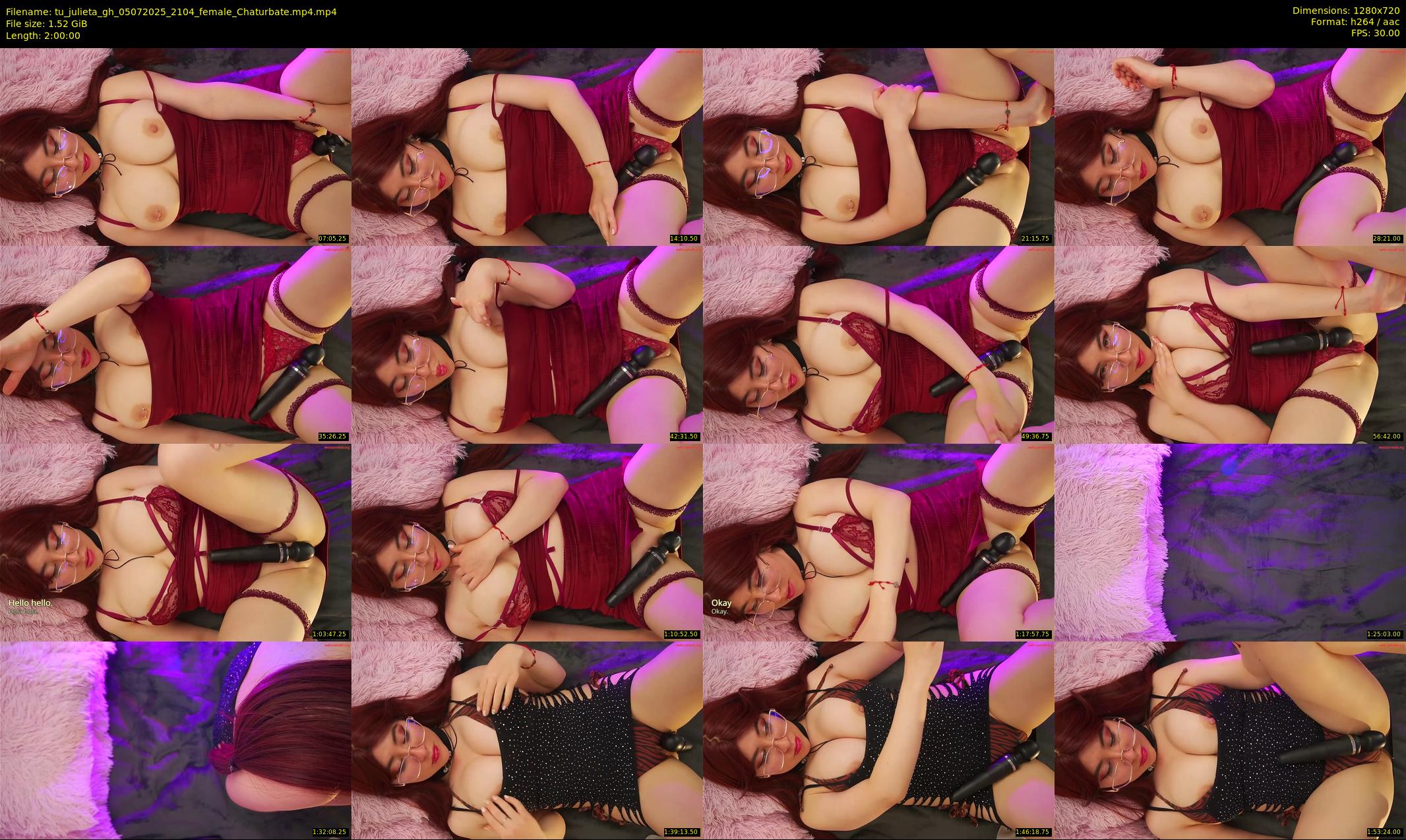 tu_julieta_gh — 120 minute Chaturbate female cam show recording, 720p, Jul 5, 2025